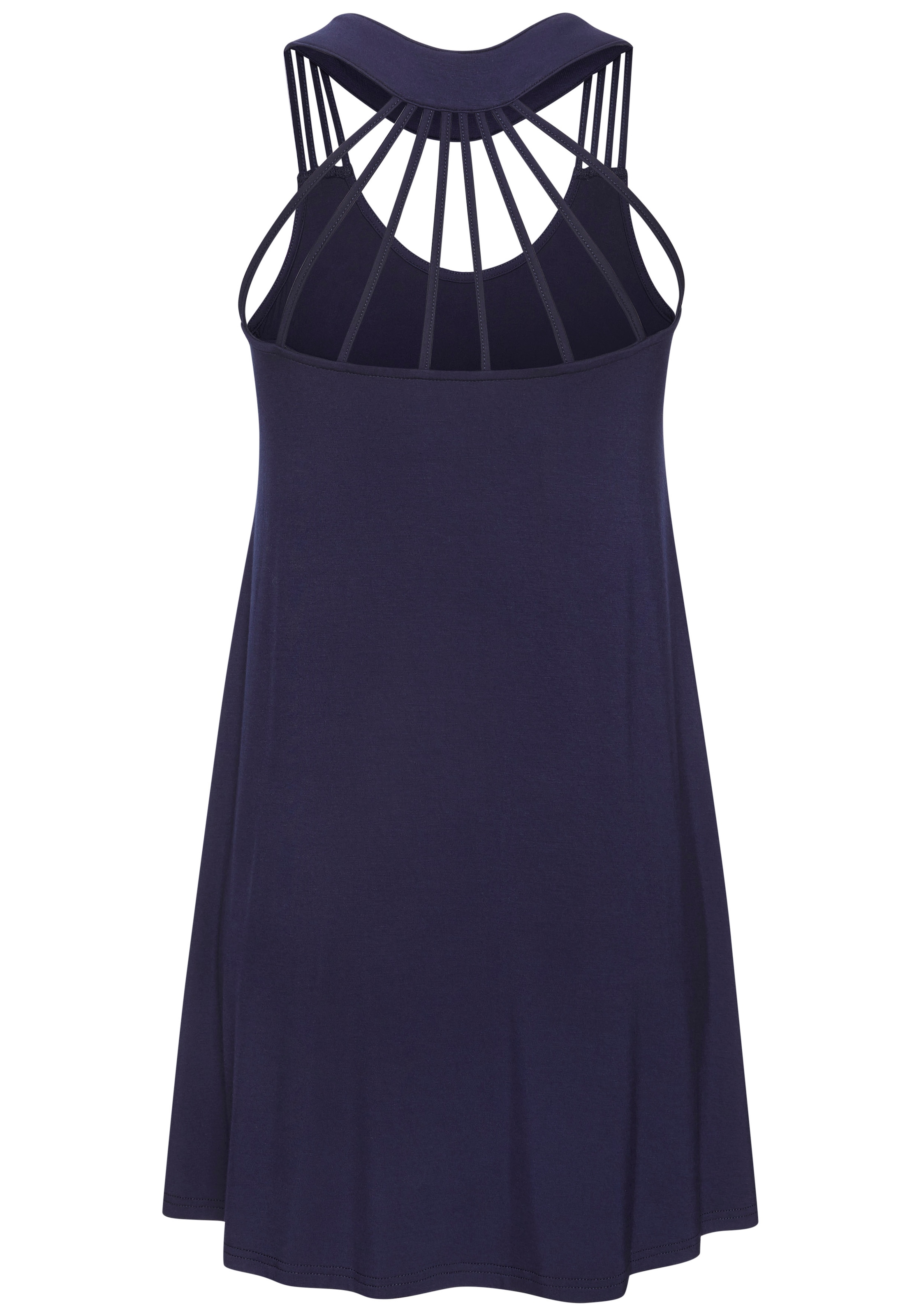 s.Oliver Strandkleid mit besonderem Trägerdesign, Minikleid, Sommerkleid