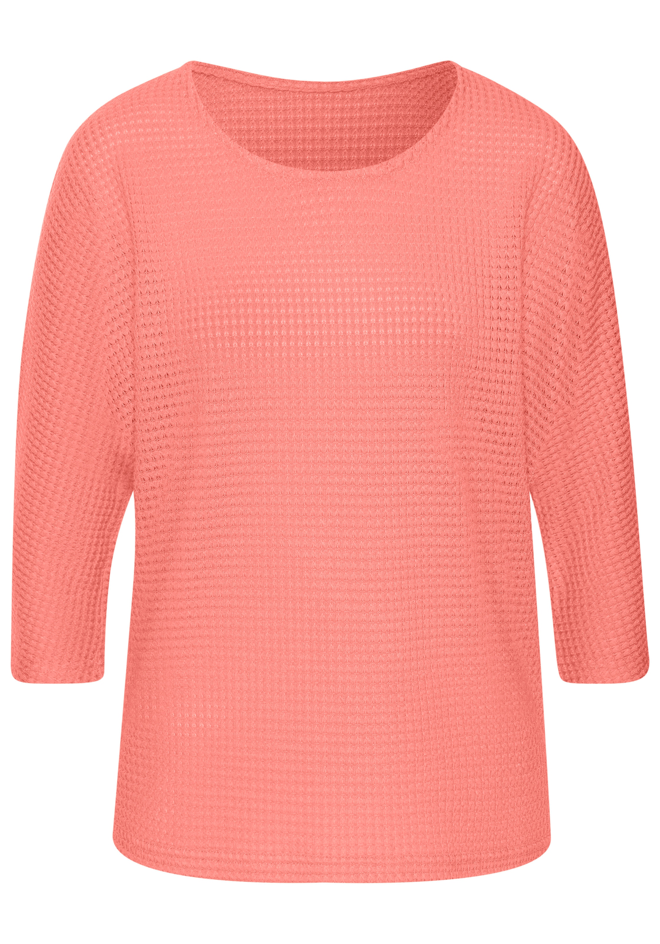 Vivance 3/4-Arm-Shirt »aus bügelfreiem Waffelstrick« aus bügelfreier Strickqualität