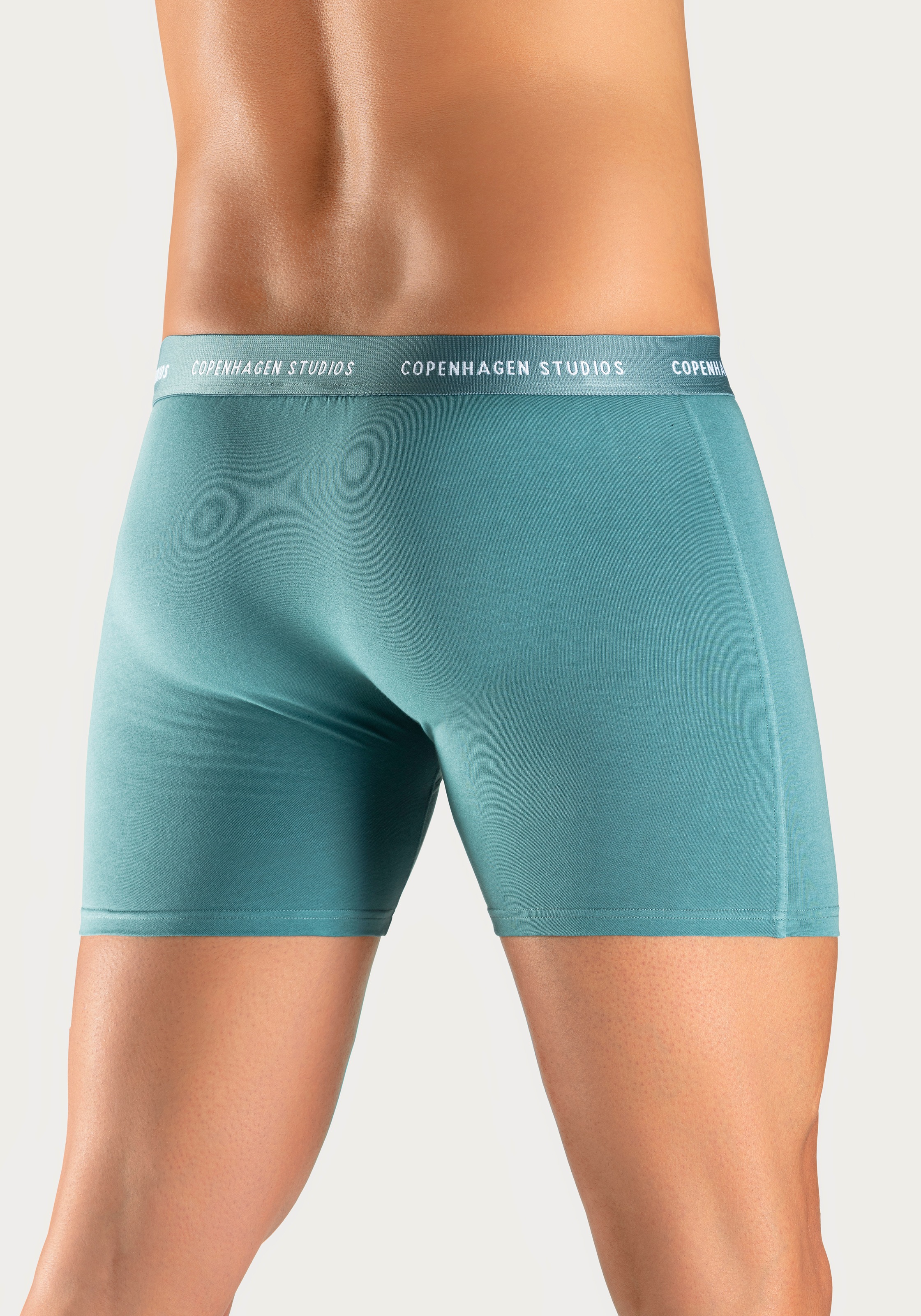 Copenhagen Studios Boxer »Boxershorts für Herren«, (3 St.), mit längerem Bein und Logobund