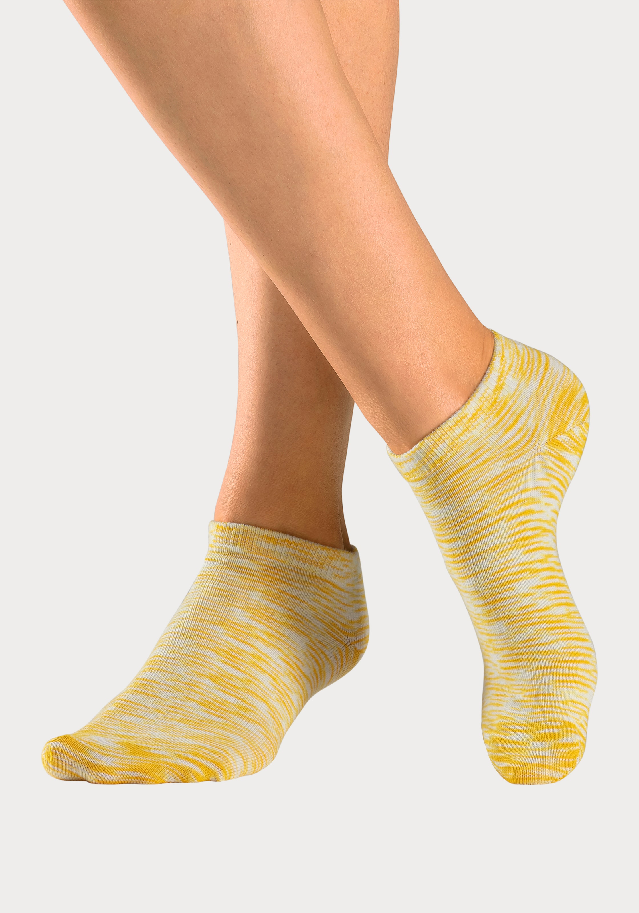 H.I.S Sneakersocken, (Packung, 6 Paar), mit farbigem Garn