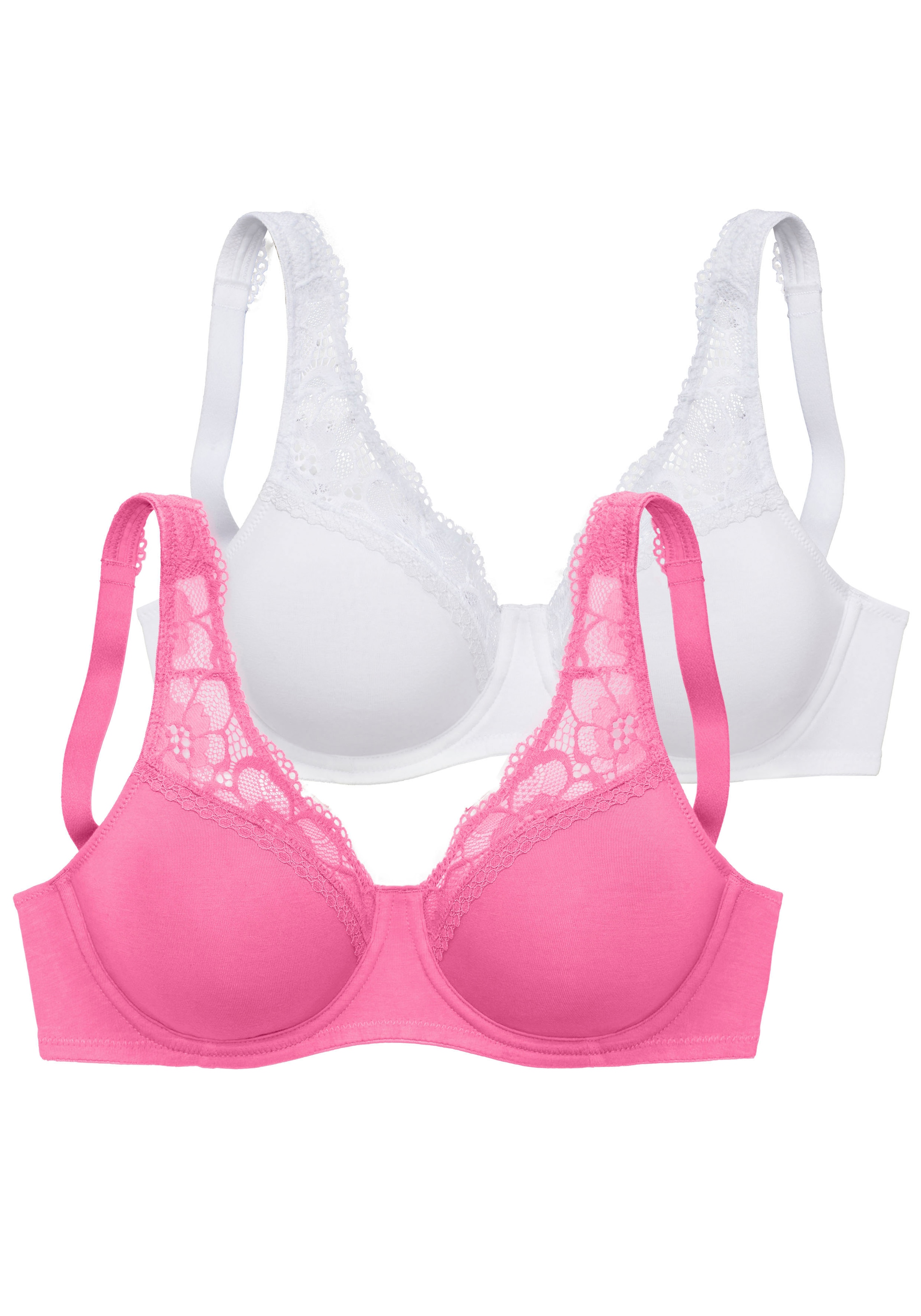 petite fleur Minimizer-BH, mit Bügel aus weicher Baumwollqualität und Spitze