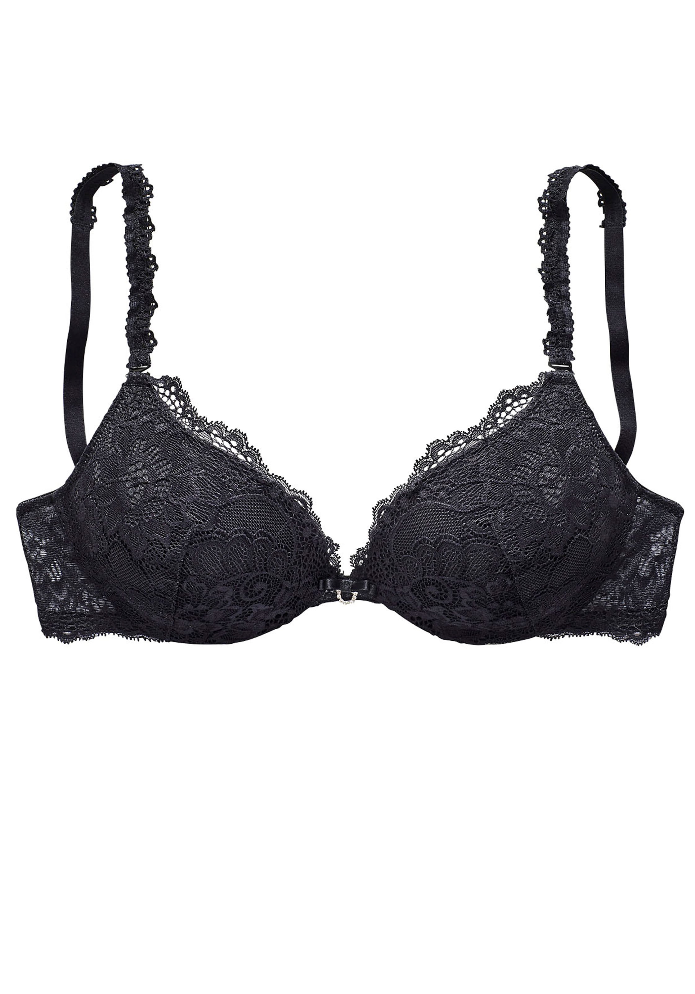 Vivance Push-up-BH, mit 3 extravaganten Trägern zum Austauschen, sexy Dessous