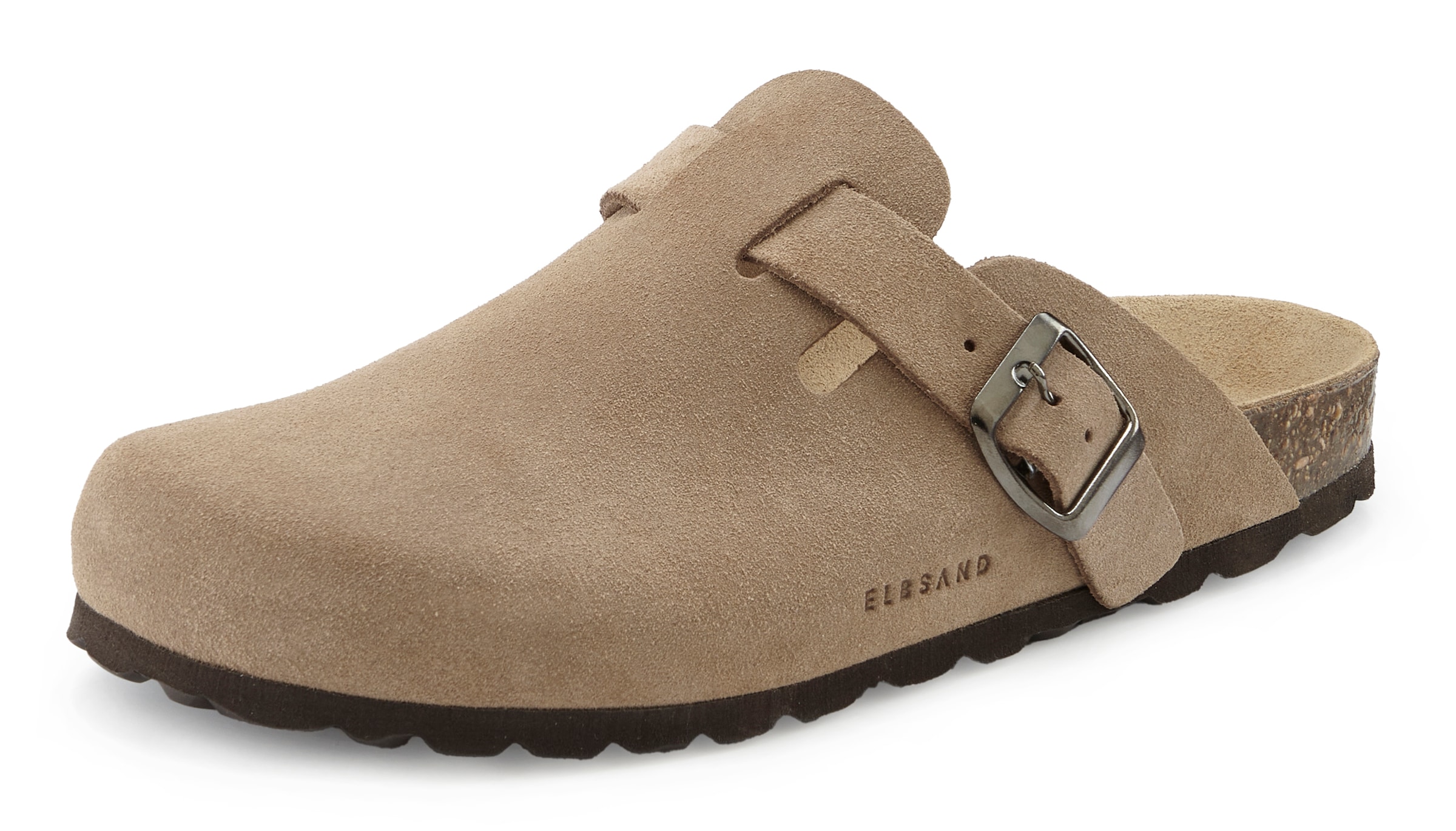 Elbsand Pantolette »Sandale, Mule, Sommerschuh, Lederpantolette«  NEU aus Leder mit weichem Korkfußbett