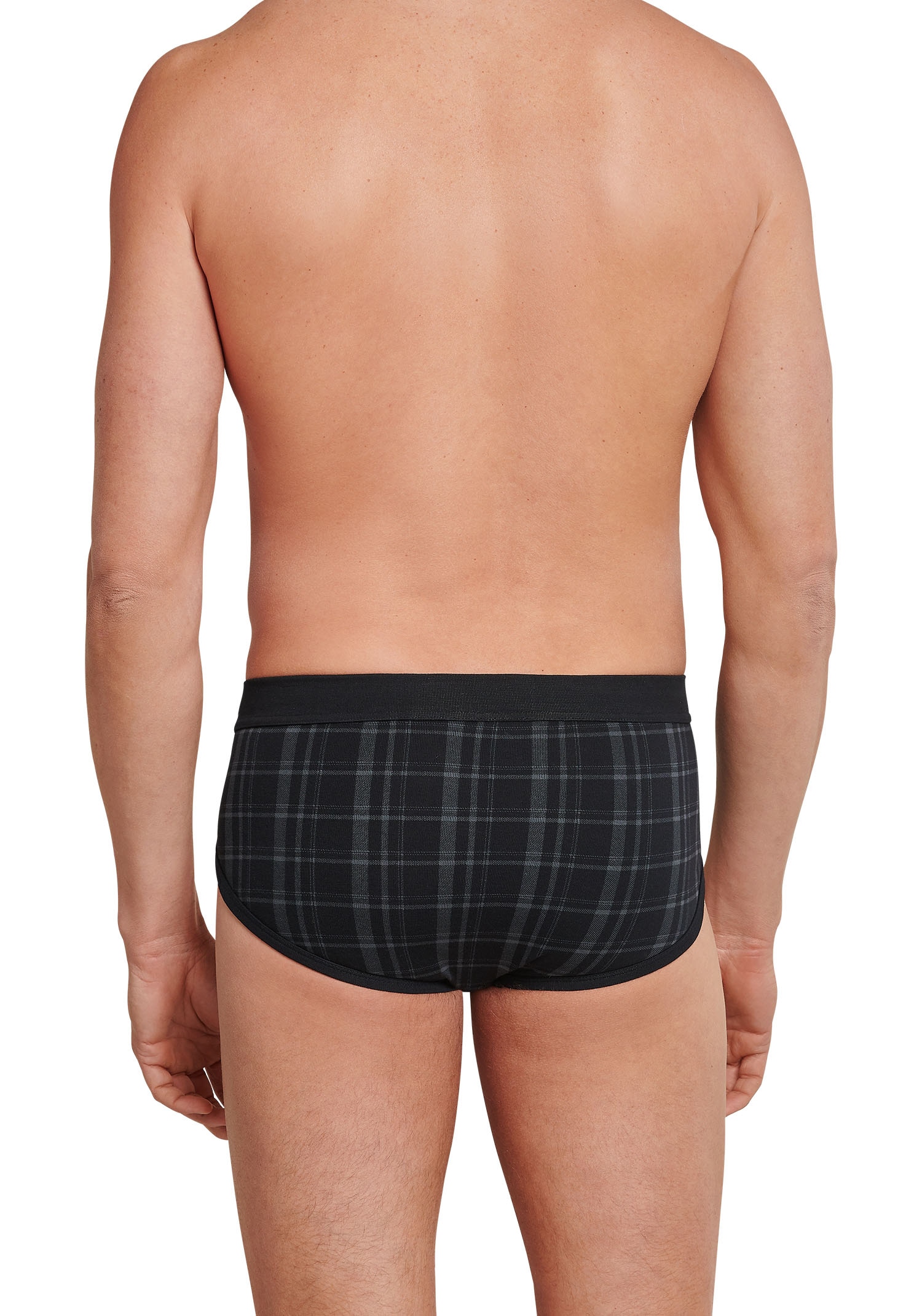 Schiesser Slip »Original Classics«, mit kontrastfarbenem Karomuster