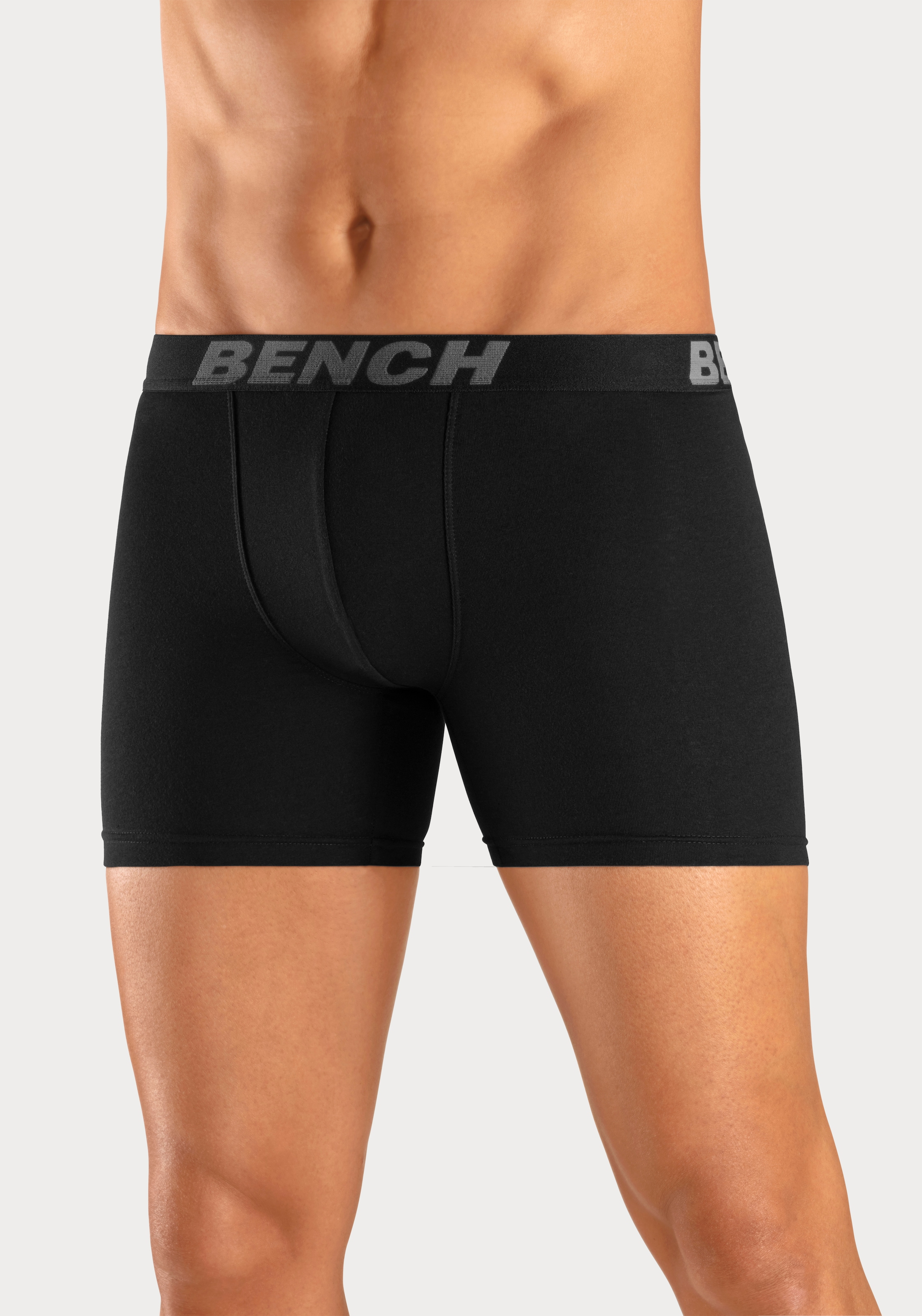 Bench. Boxer »Boxershorts für Herren«, (Packung, 4 St.), mit längerer Beinform aus Baumwollmischung