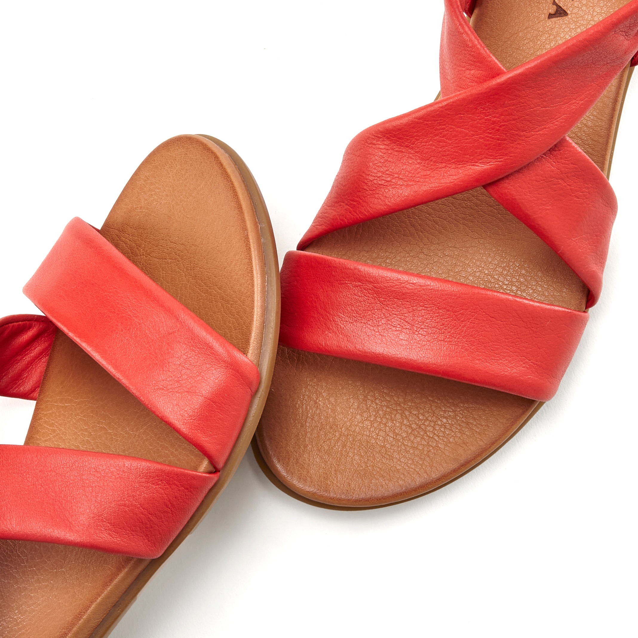 LASCANA Sandale »Sommerschuh«, aus Leder mit raffinierten Riemchen, Sandalette, Sommerschuh