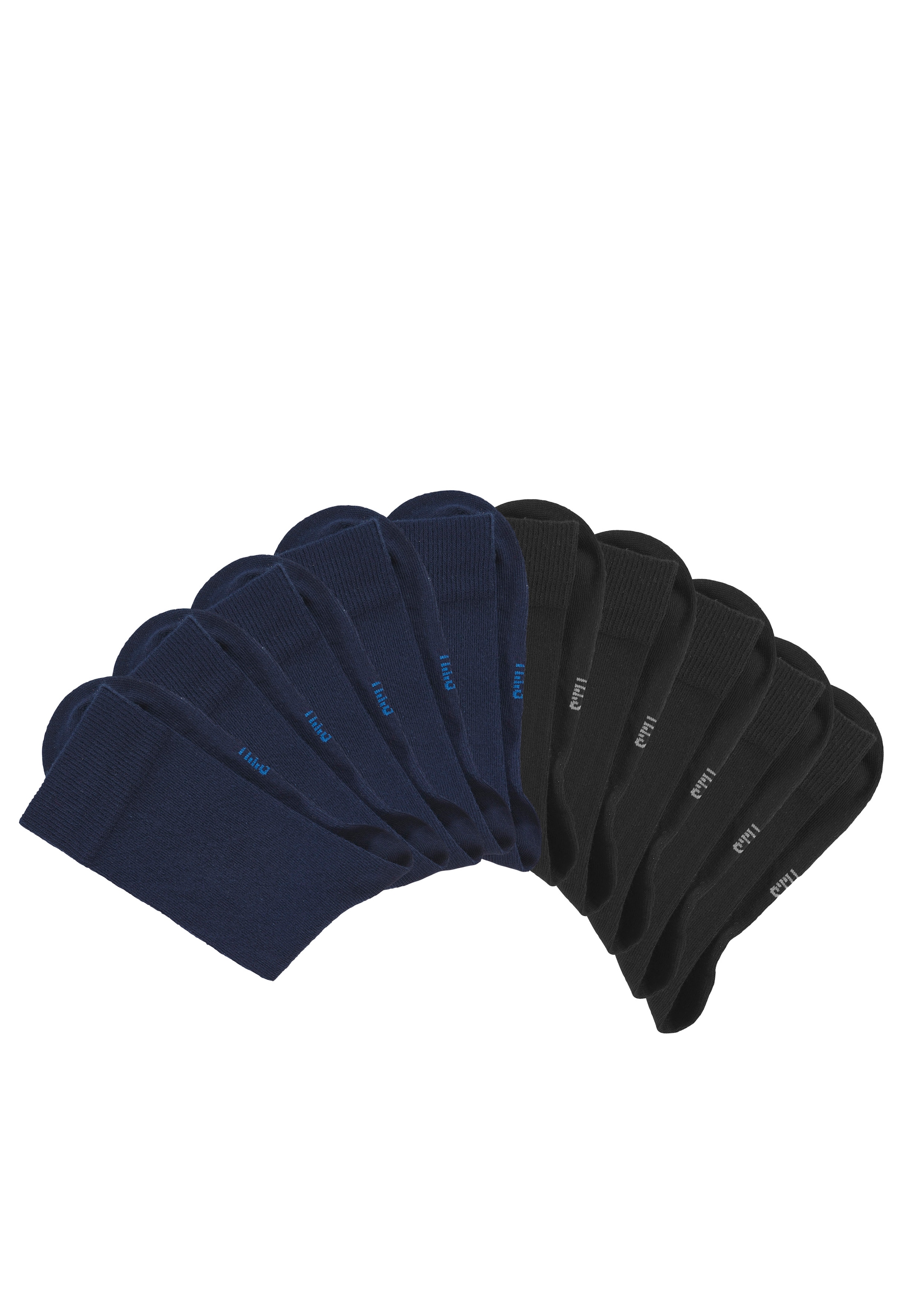 H.I.S Basicsocken Packung, 20 Paar tlg. zwei Längen im Kombi Pack