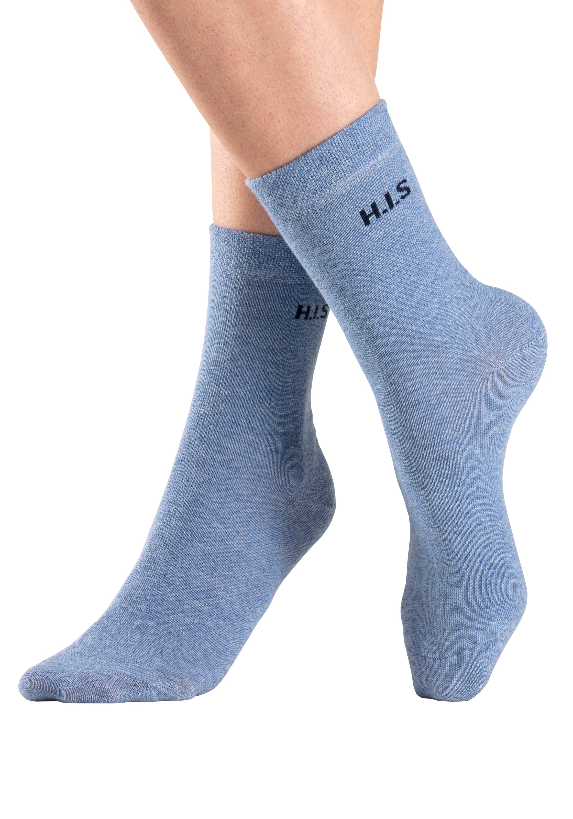 H.I.S Socken, (Packung, 4 Paar), ohne einschneidendes Bündchen