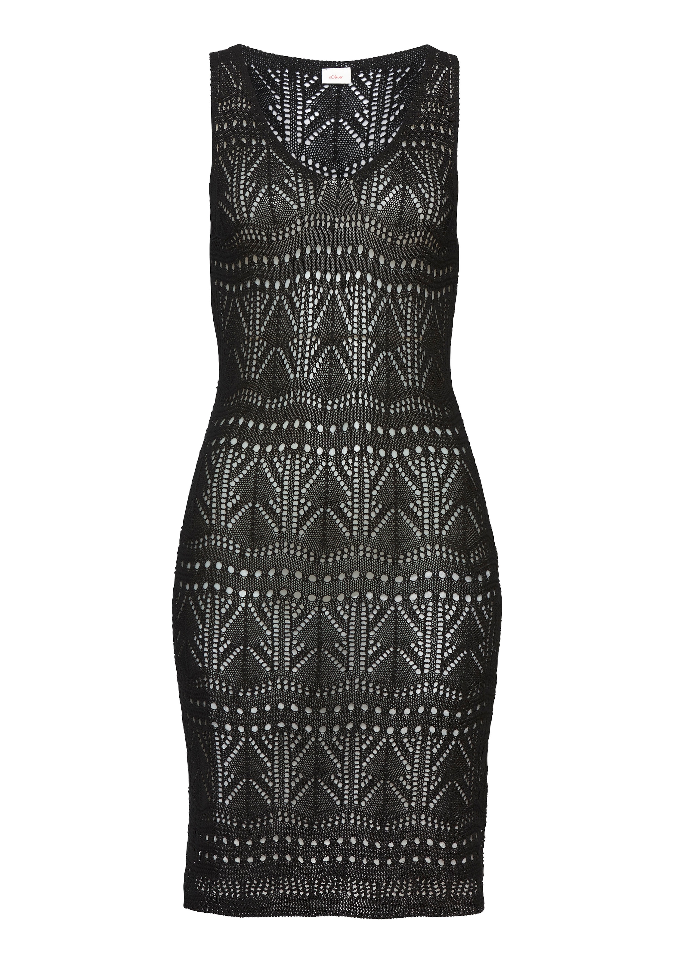 s.Oliver Strickkleid, mit Ajourmuster