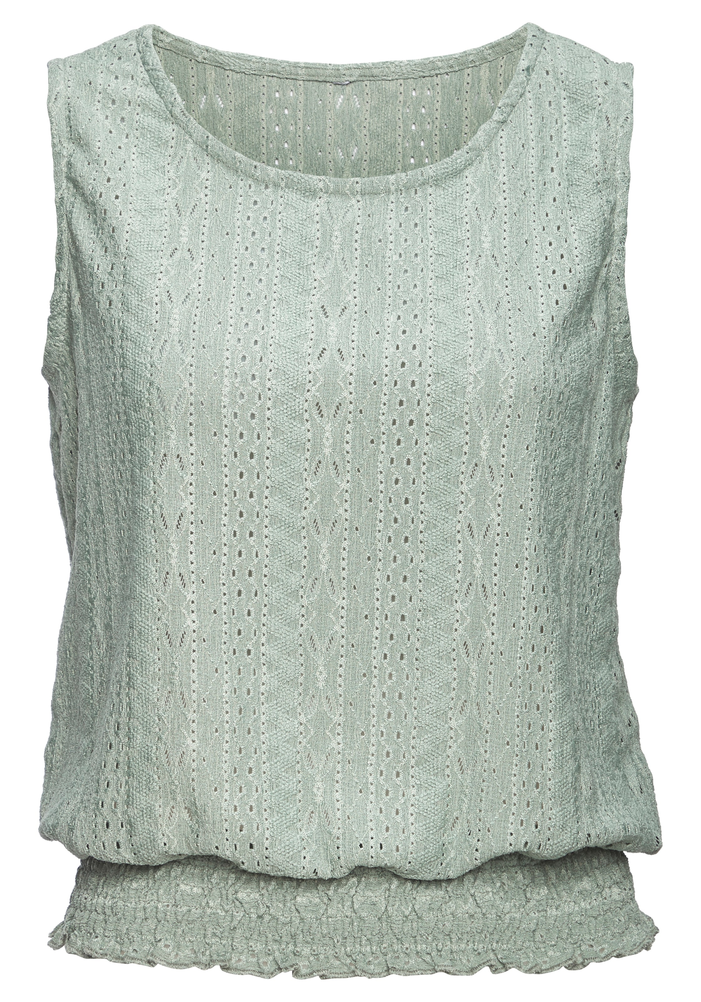 Vivance Tanktop mit Lochstickerei, Top