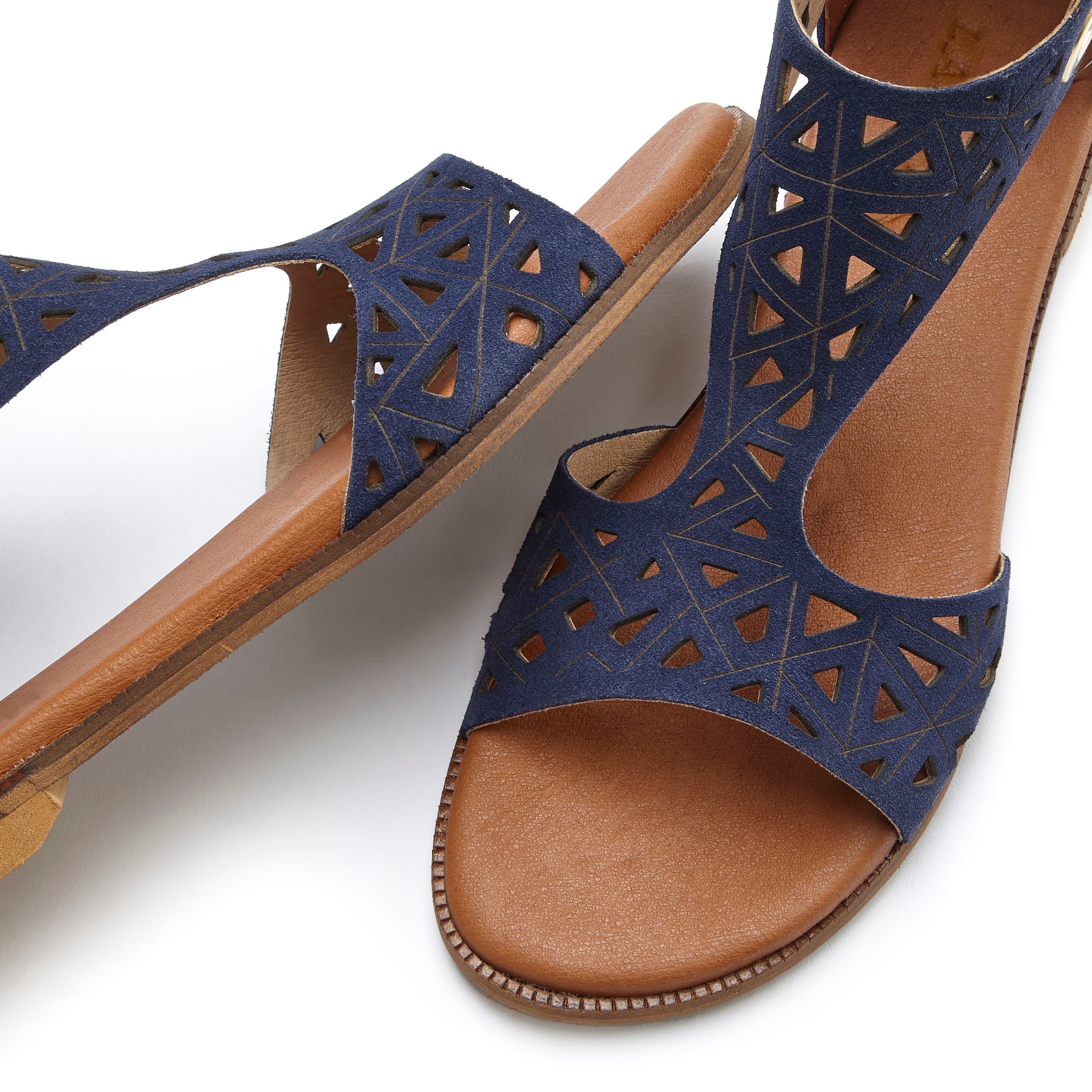 LASCANA Sandale »Sommerschuh«, Sandalette, Sommerschuh aus hochwertigem Leder mit Cut-Outs