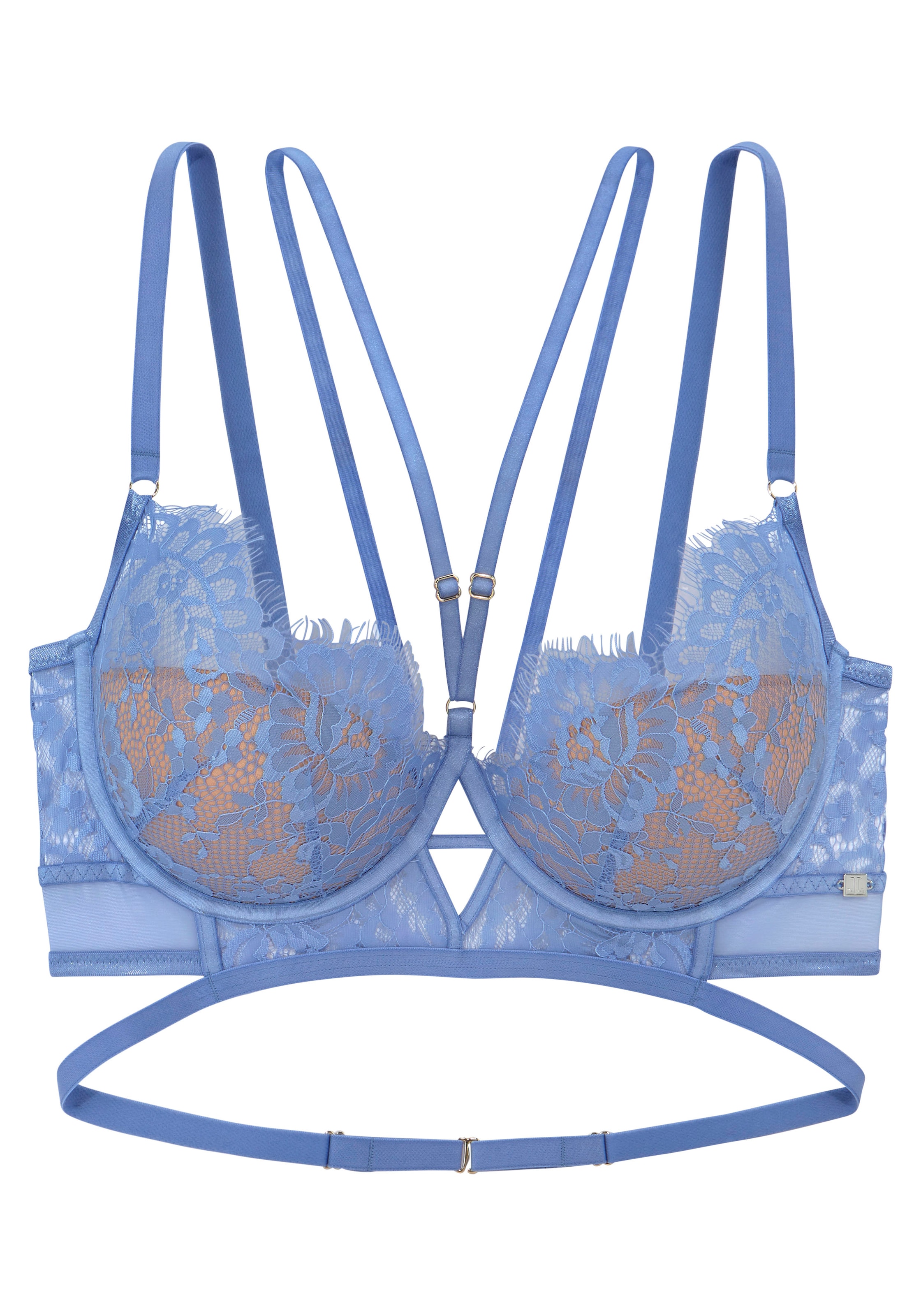 LASCANA Push-up-BH, in aufregender Bänder-Optik, sexy Dessous