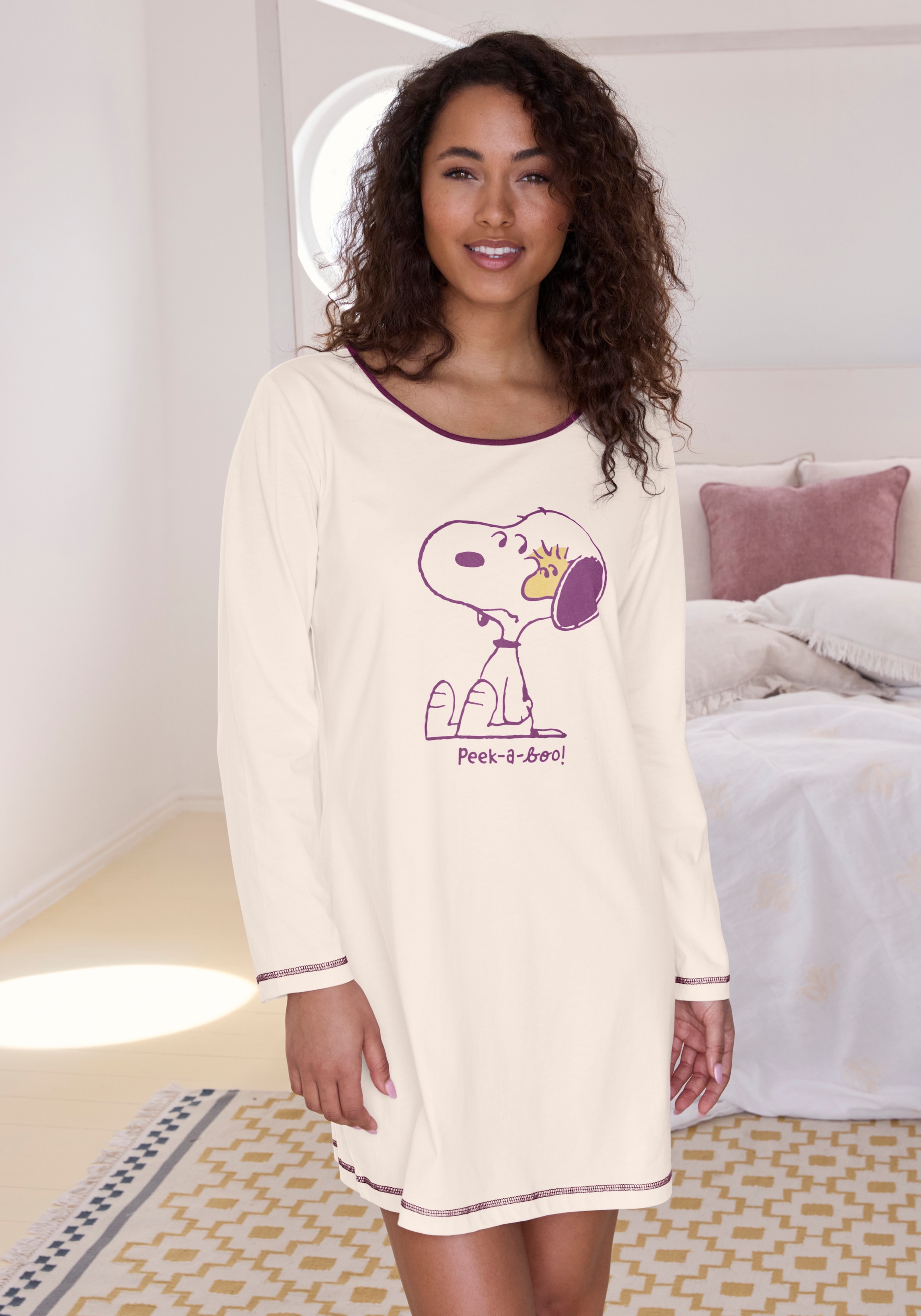 Peanuts Nachthemd mit Snoopy-Druck