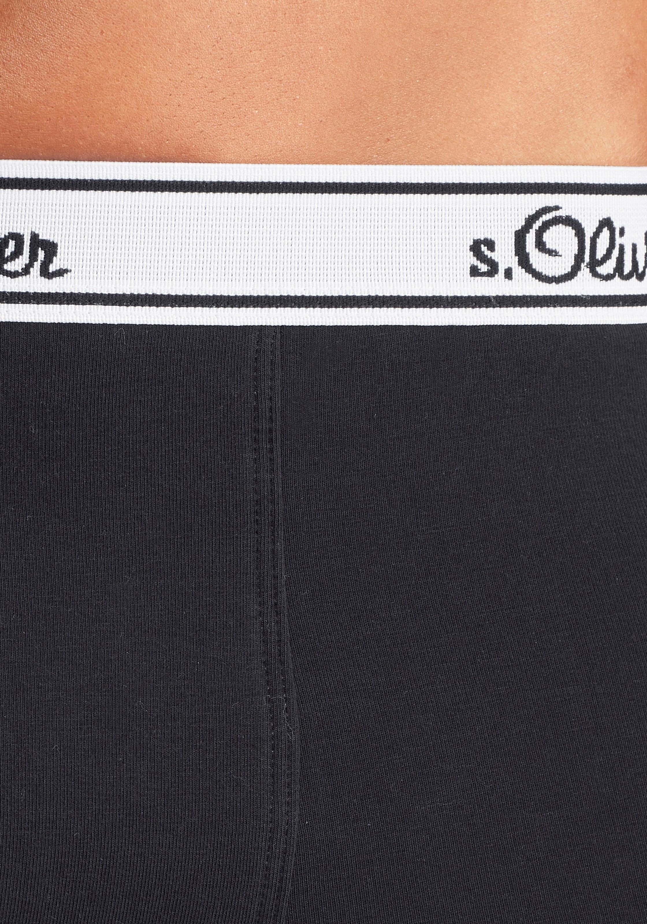 s.Oliver Boxer »Boxershorts für Herren«, (Packung, 3 St.), mit weißem Webbund
