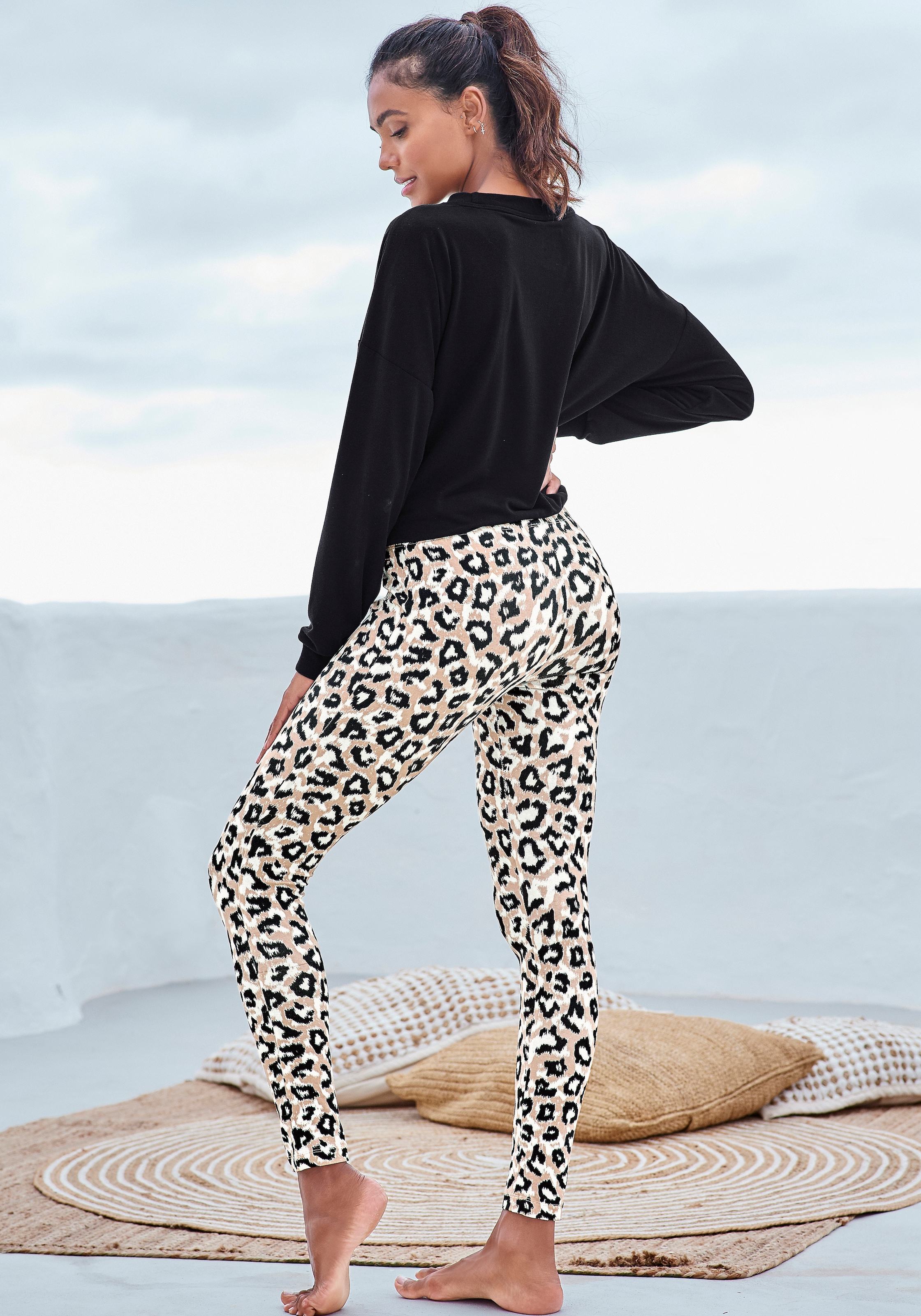 LASCANA Schlafhose, in weicher Stretch-Qualität