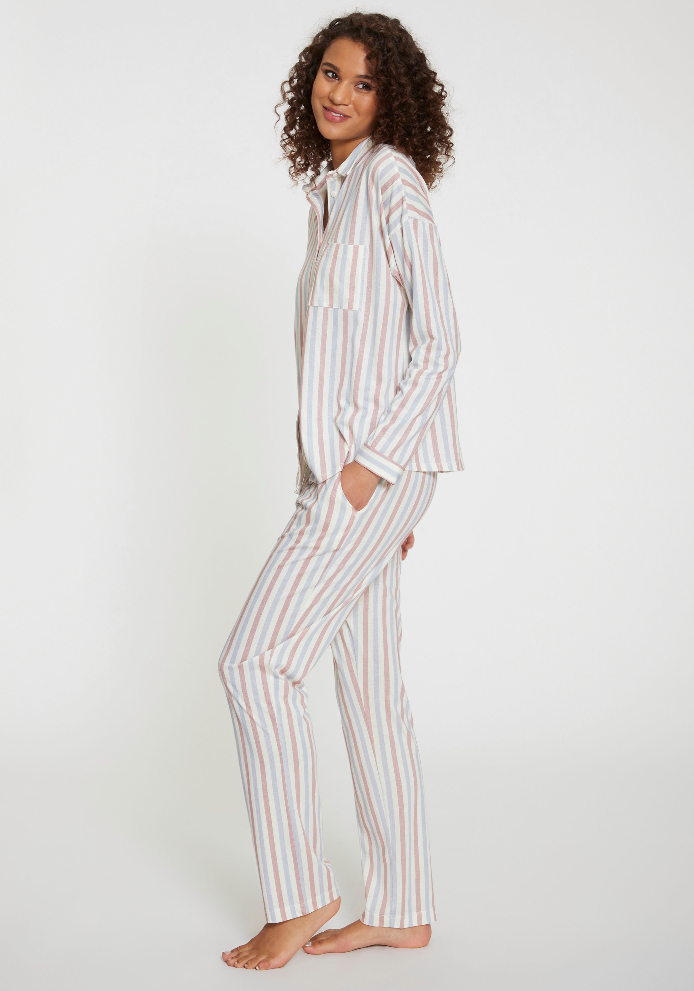 Vivance Dreams Pyjama, (2 tlg.), in klassischem Schnitt