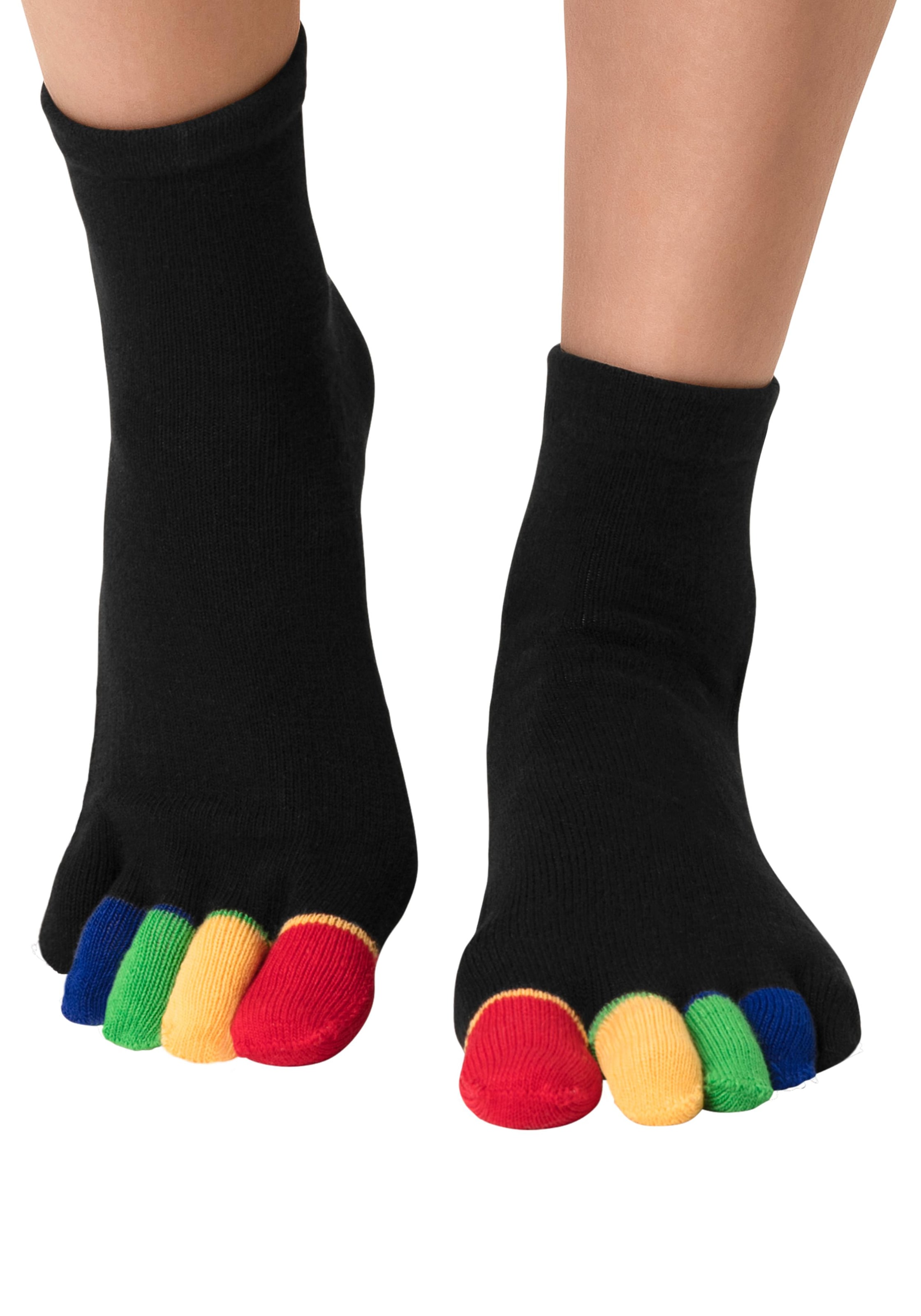 H.I.S Zehensocken, (Packung), im Streifenmuster weich und atmungsaktiv