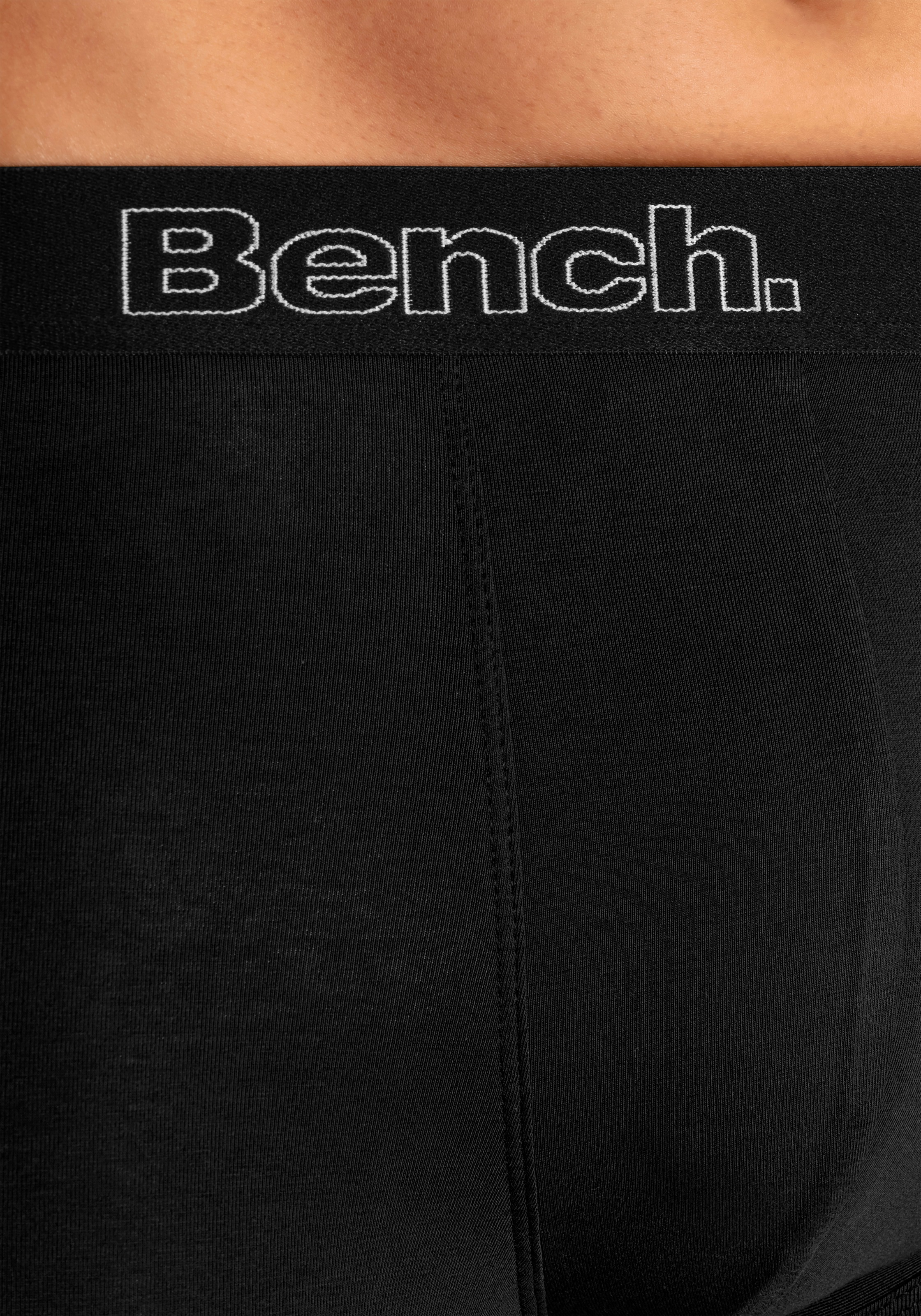 Bench. Langer Boxer »Boxershorts für Herren«, (Packung, 4 St.), Unterhosen mit Logoschriftzug im Bund