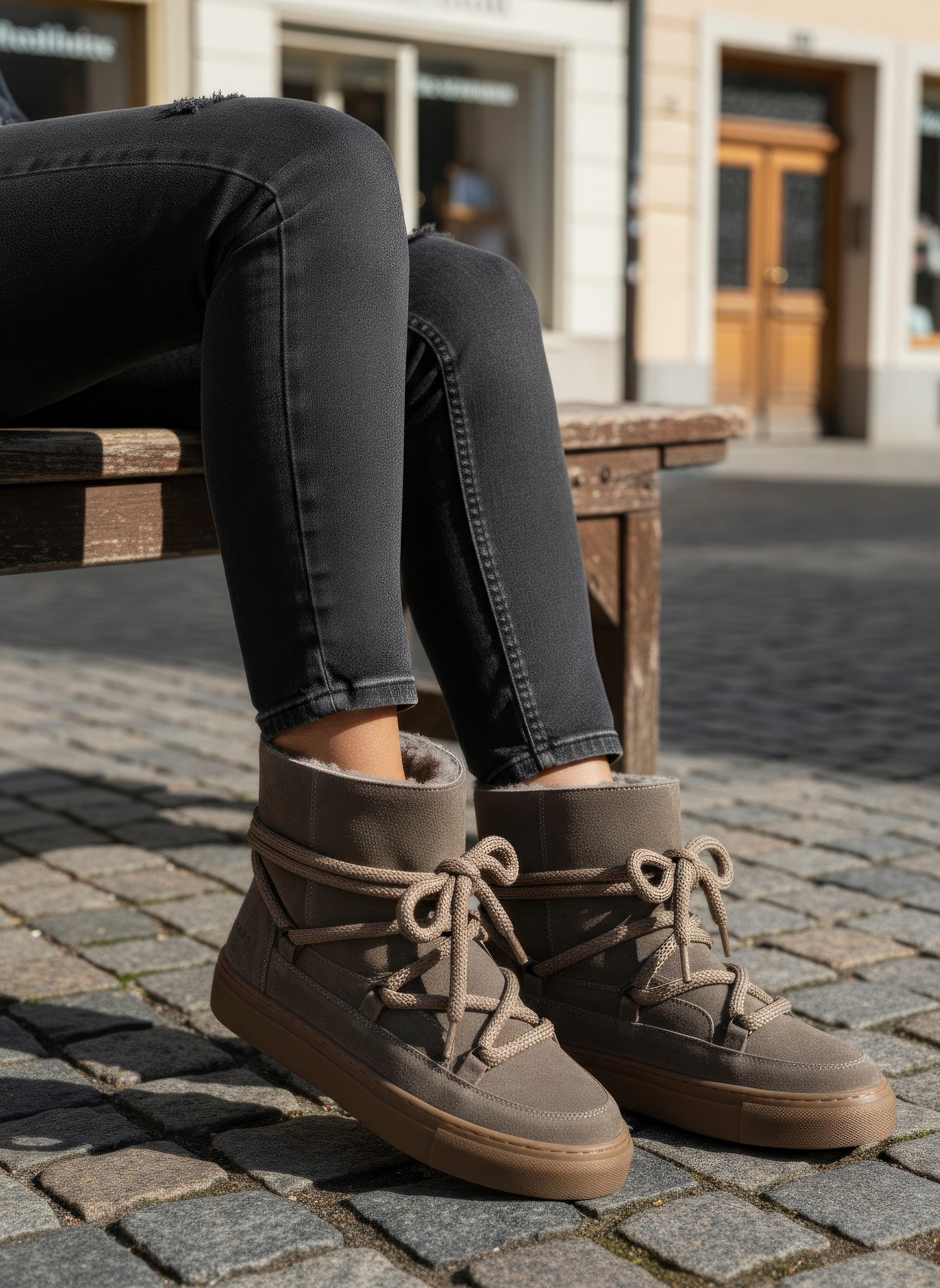 Elbsand Stiefelette »Boots, Winterstiefelette«  Winterboots, Stiefel aus Leder mit kuscheligem Lammfell