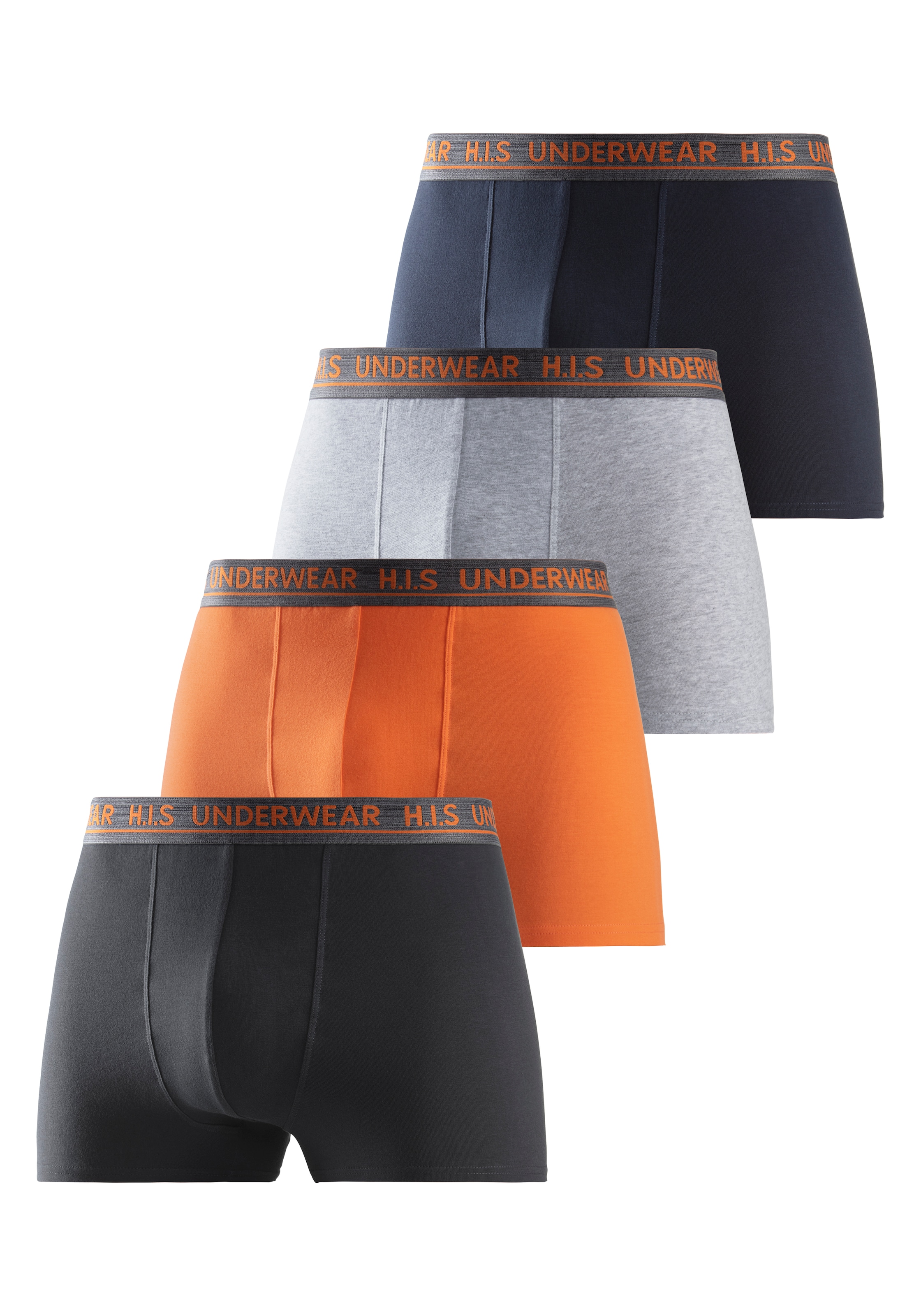 H.I.S Boxer »Boxershorts für Herren«, (Packung, 4 St.), mit bequemem Stretchbündchen