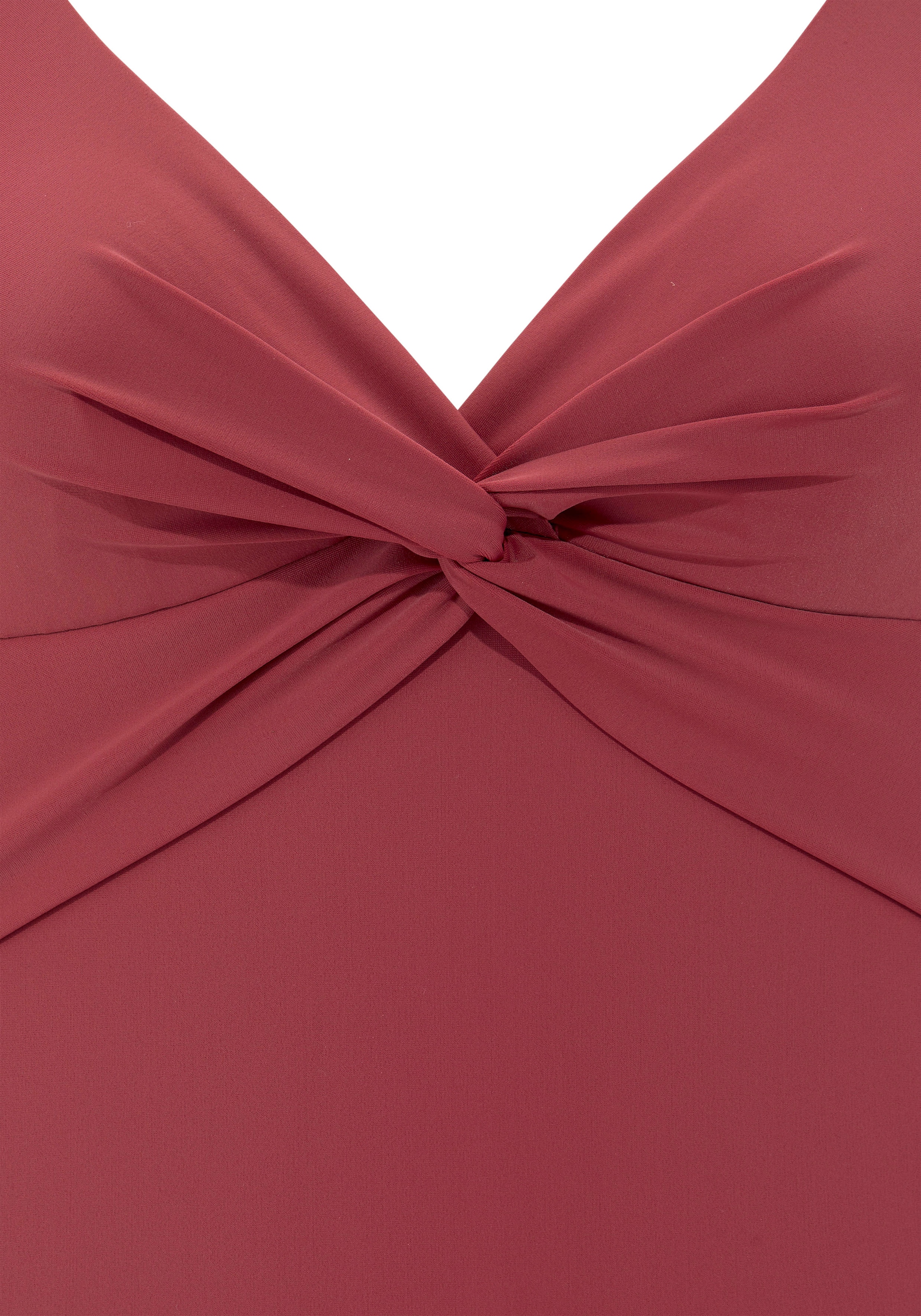 LASCANA Badeanzug, mit Shaping-Einsatz vorn, eingearbeitete Softcups, mit Raffungen