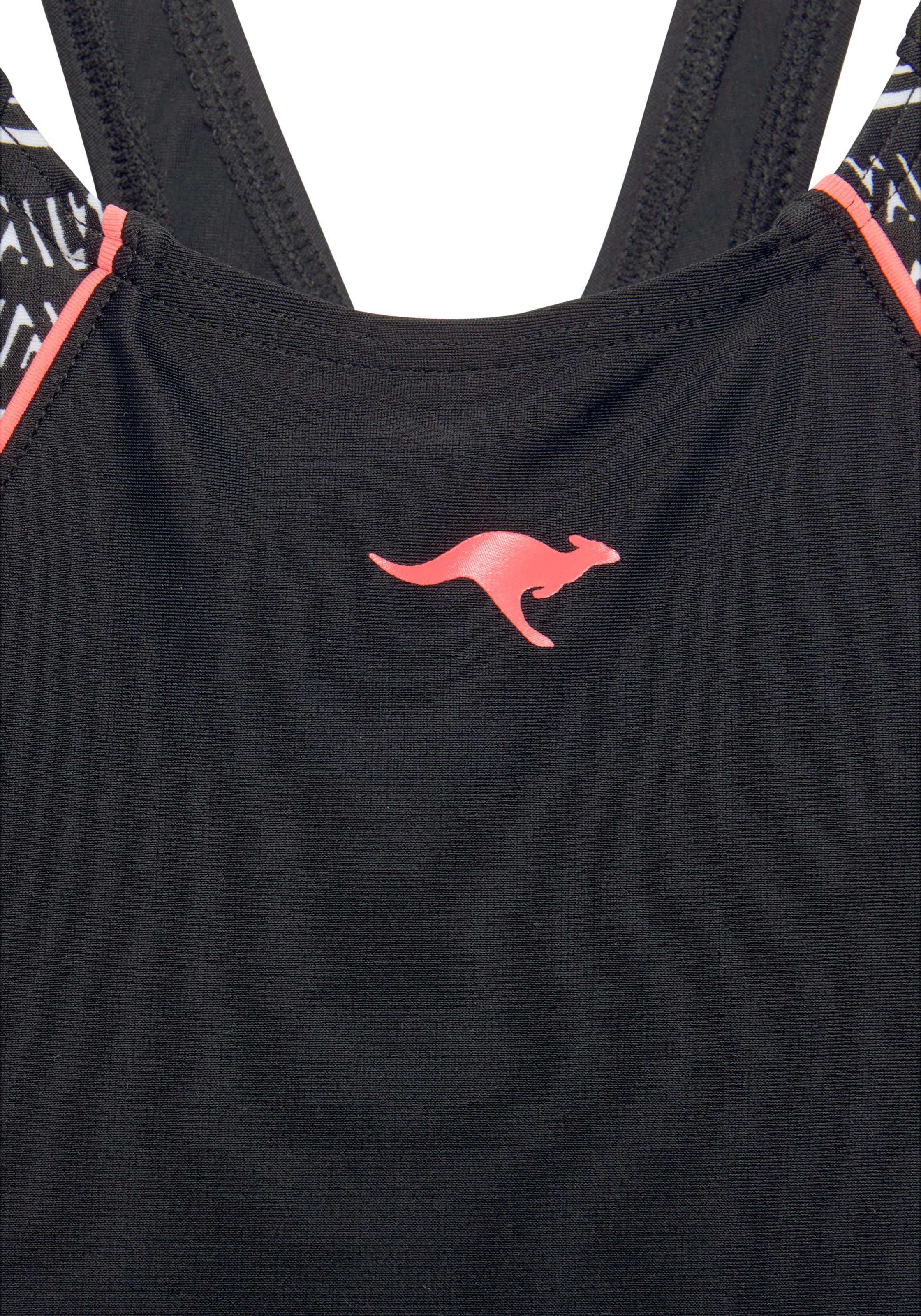 KangaROOS Badeanzug mit bedruckten Einsätzen