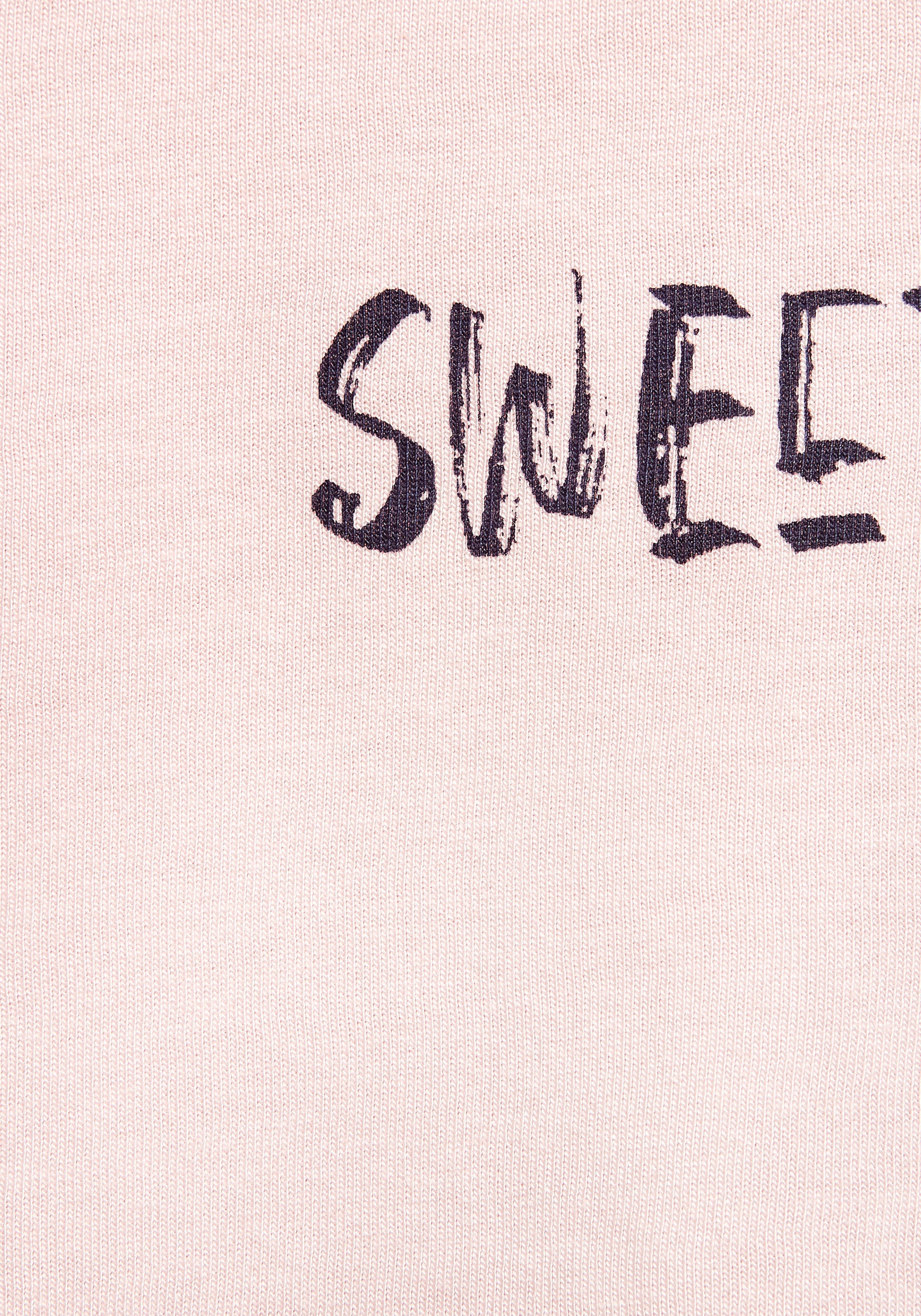 s.Oliver Pyjamaoberteil mit kleinem Frontprint
