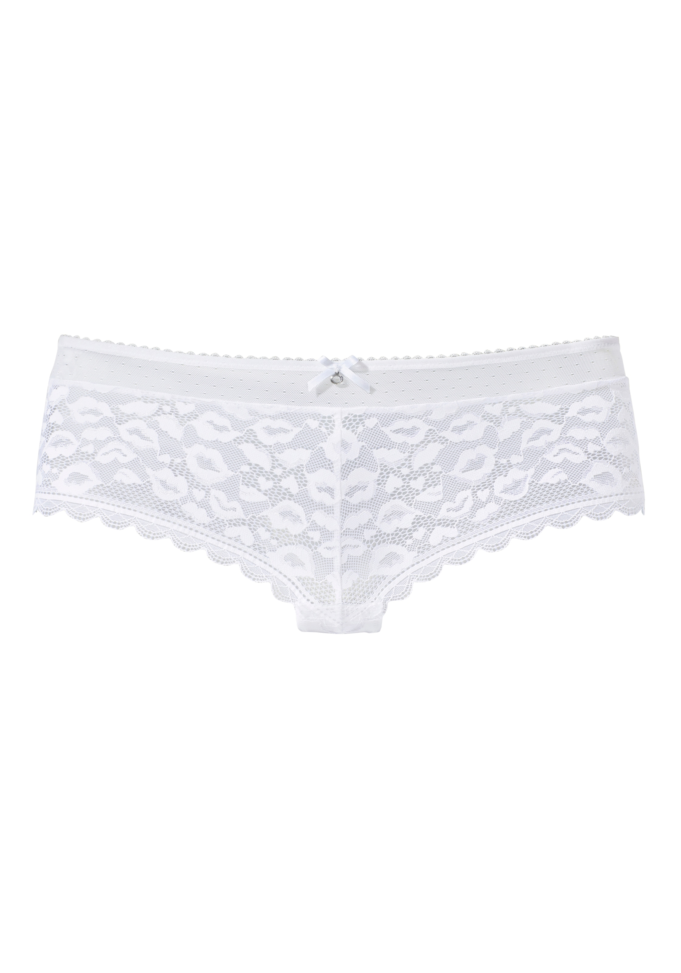 Vivance Panty, aus Spitze in Kussmund-Optik und weichem Mesh-Material