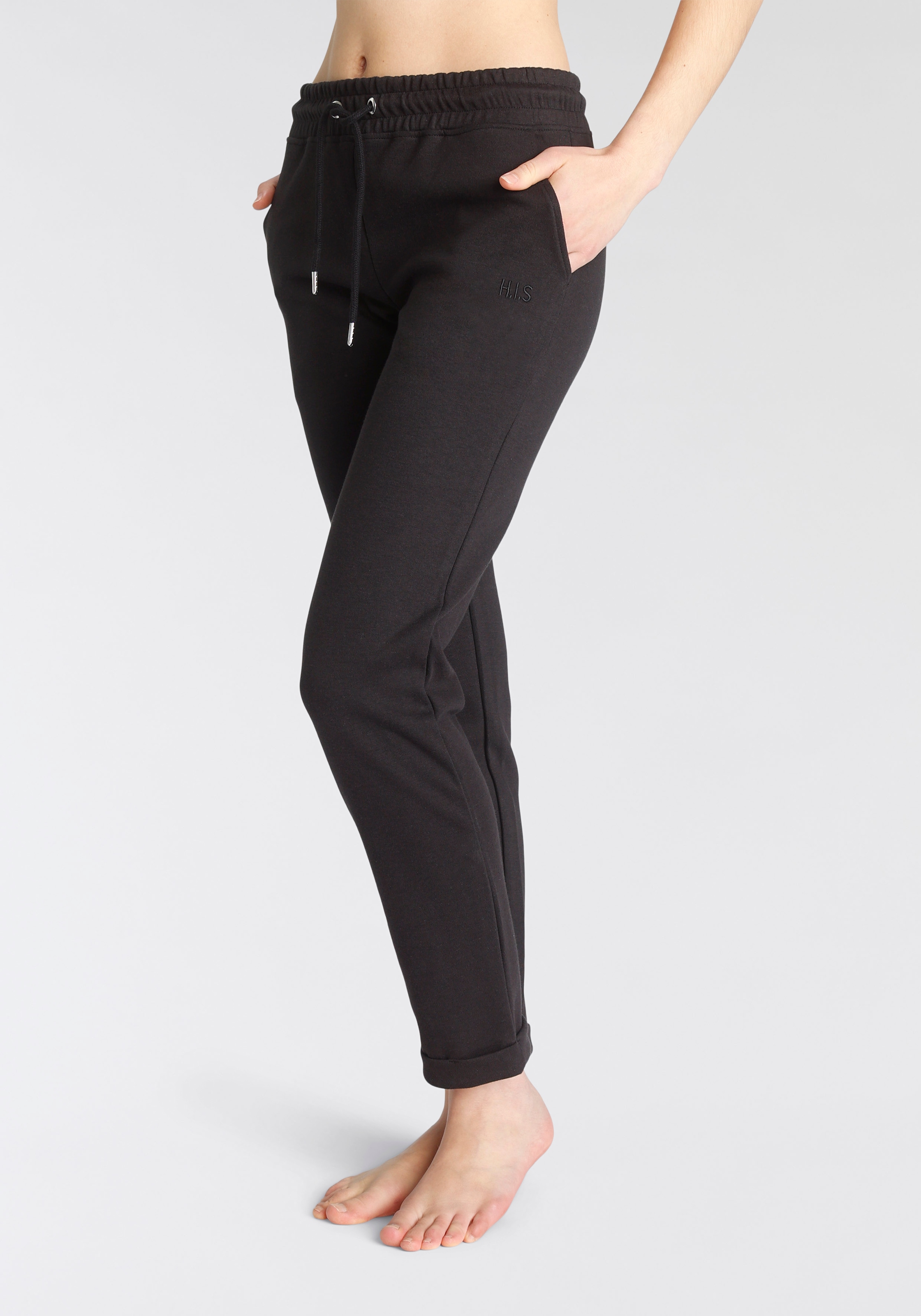 H.I.S Sweathose, Schlupfhose mit kleinem Aufschlag am Saum, Loungewear