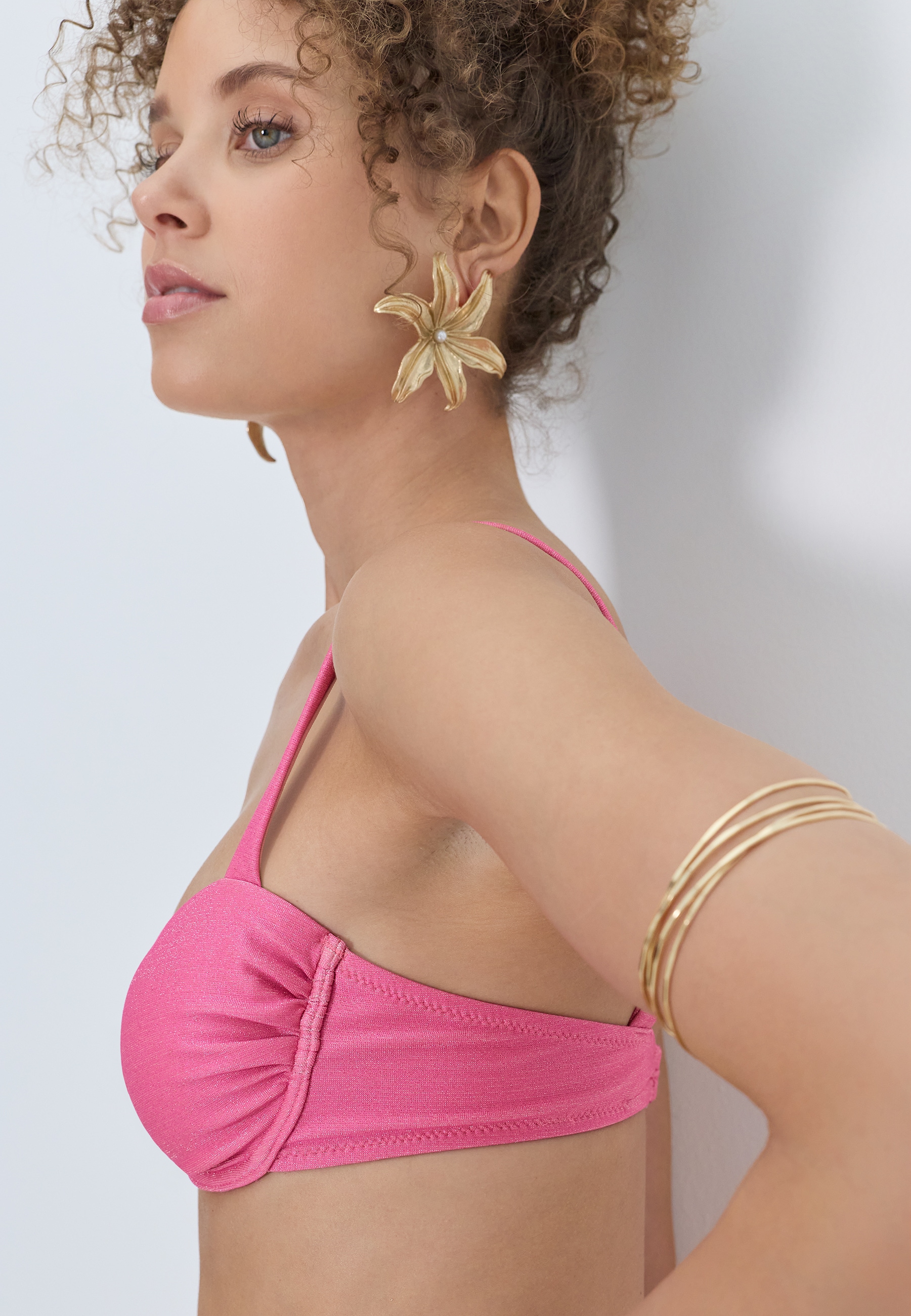 LSCN by LASCANA Bügel-Bikini-Top »Gladys« in trendiger Glitzeroptik