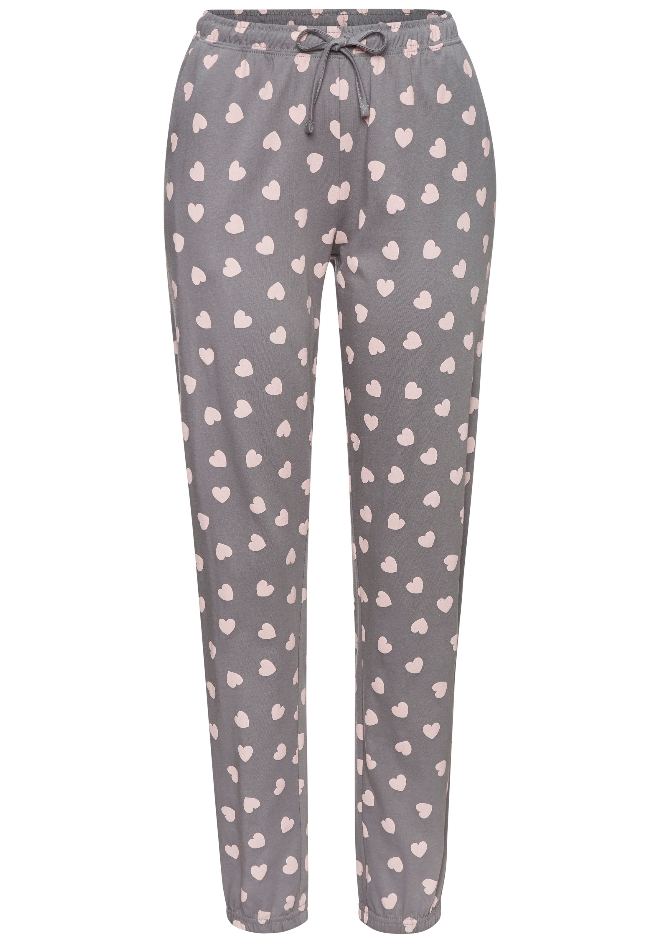 Vivance Dreams Pyjama Set, 2-teilig, 2 tlg. mit süßem Herzmuster