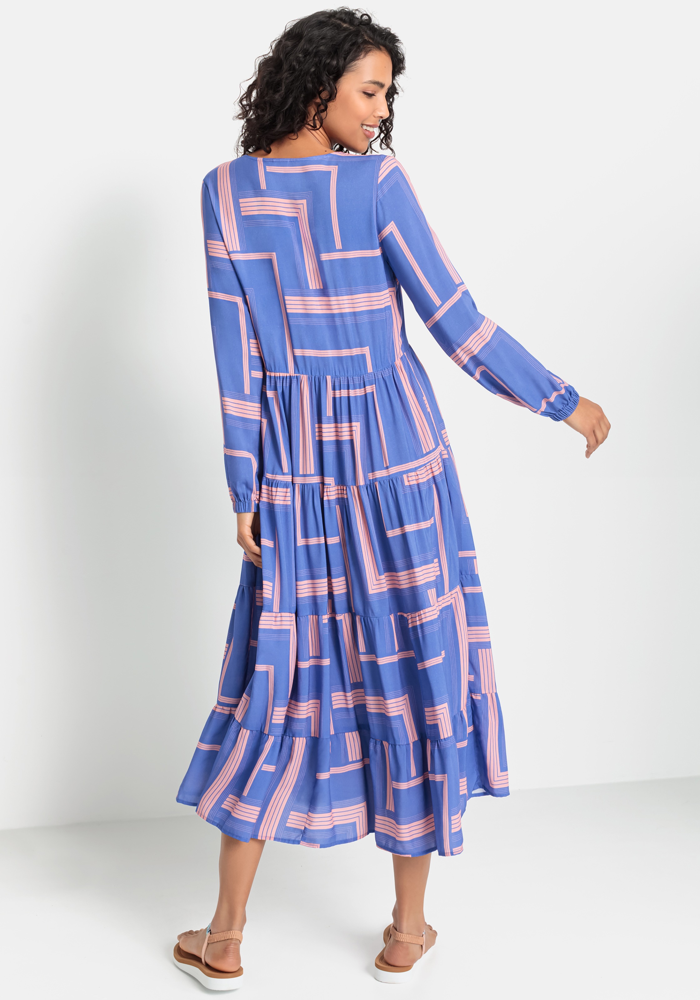 LASCANA Maxikleid, mit grafischem Druck