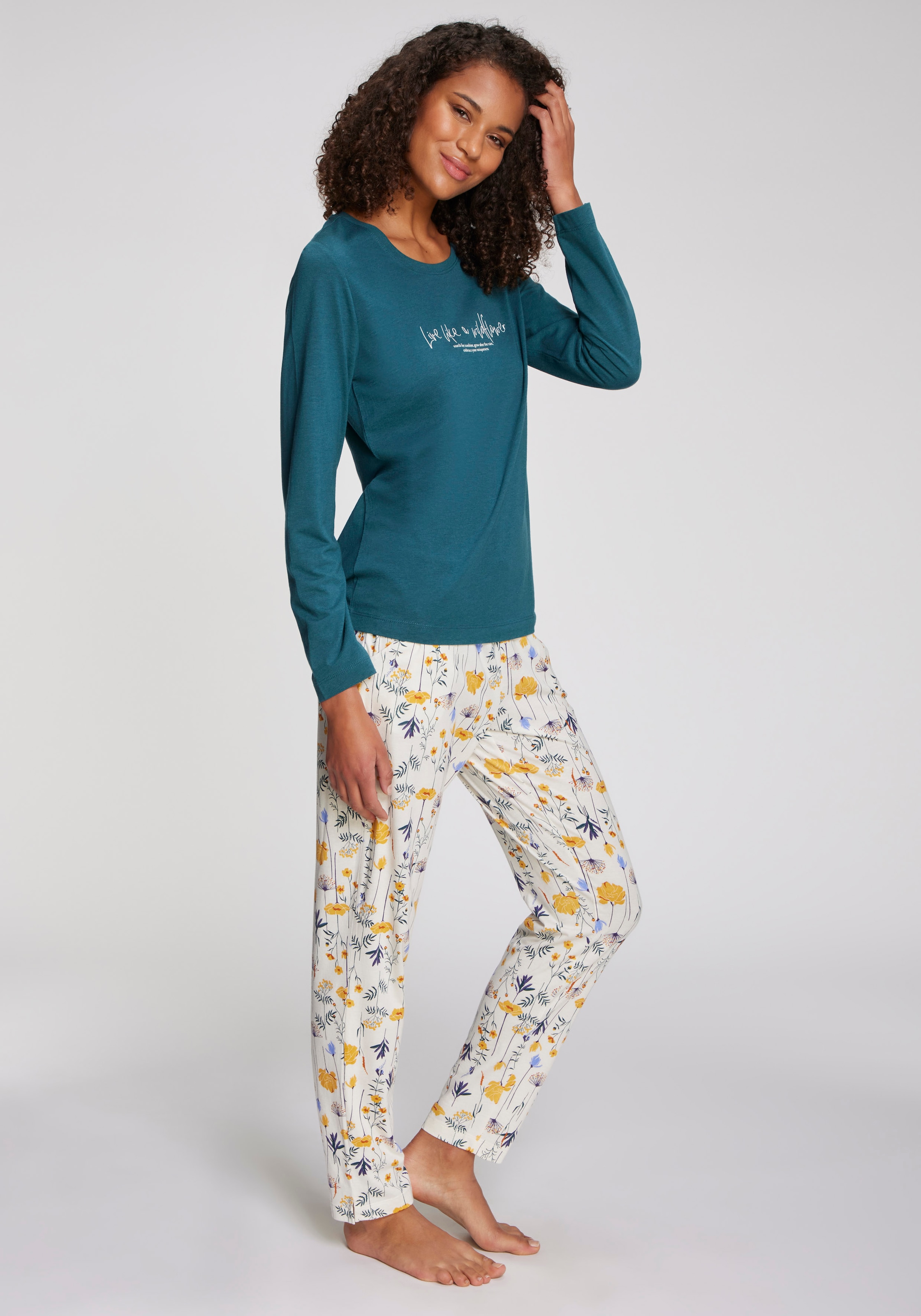 Vivance Dreams Pyjama 2 Stk. tlg., Mit schönem Muster