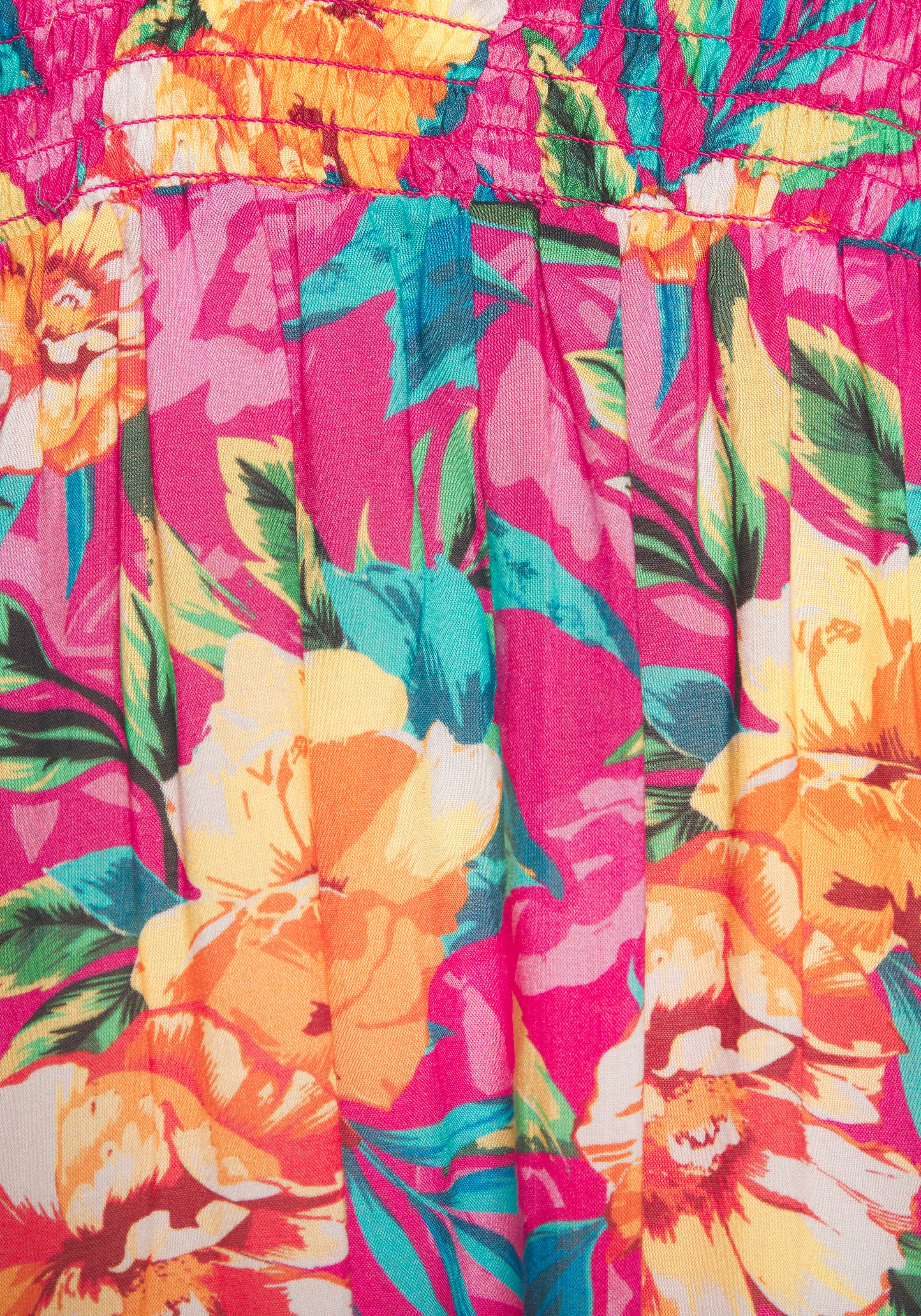 LASCANA Strandkleid im Kimono-Style zum Binden, Kurzarm, Alloverprint, sommerlich