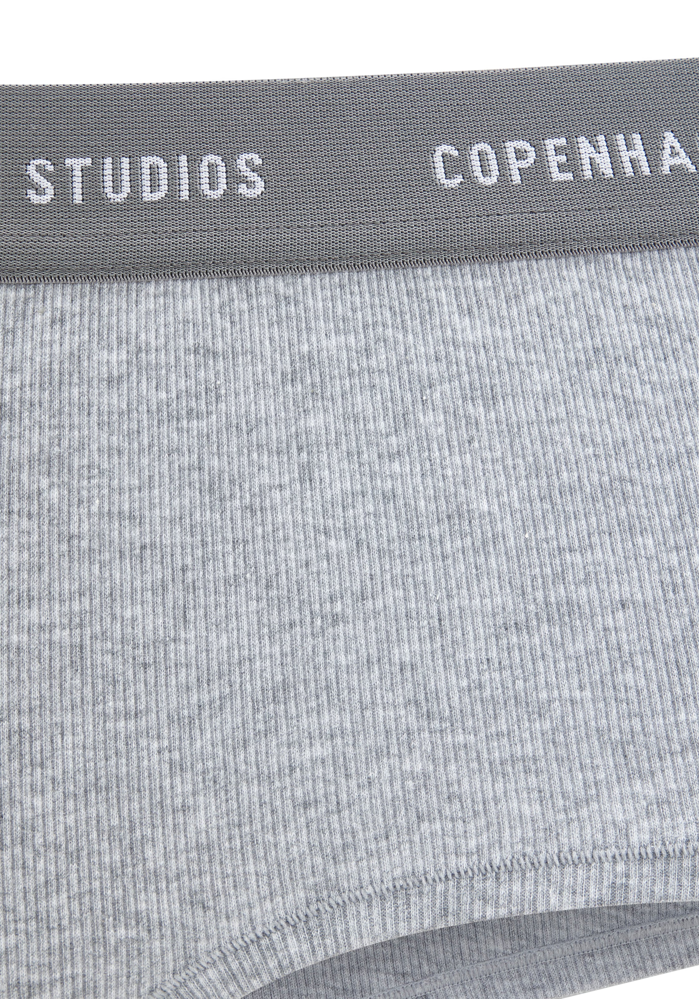 Copenhagen Studios Panty »mit softem Logobund«, (2er-Pack), aus gerippter Bio-Baumwollqualität