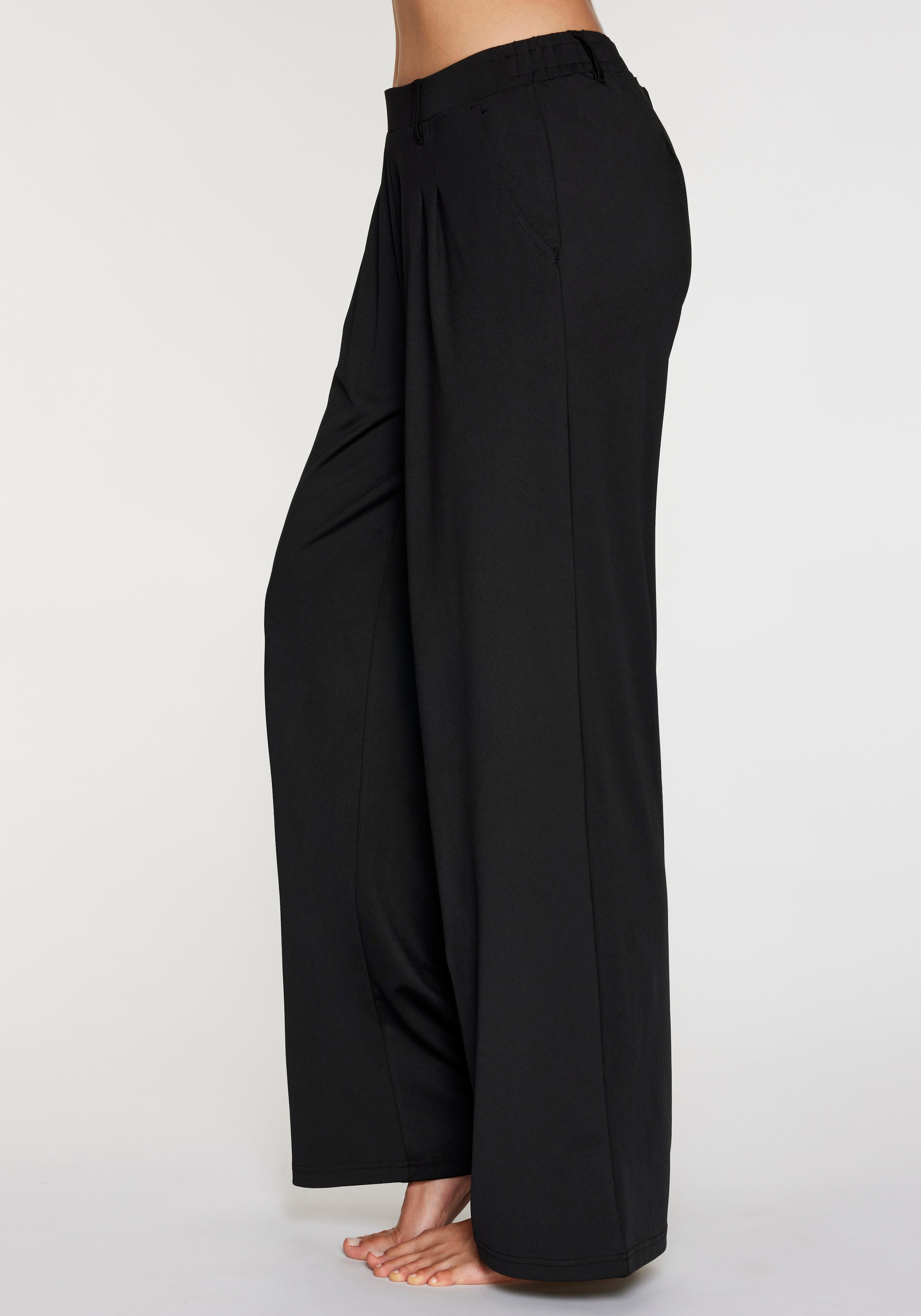 H.I.S Palazzohose  mit weitem Bein und kleinen Falten am Bündchen, Loungewear
