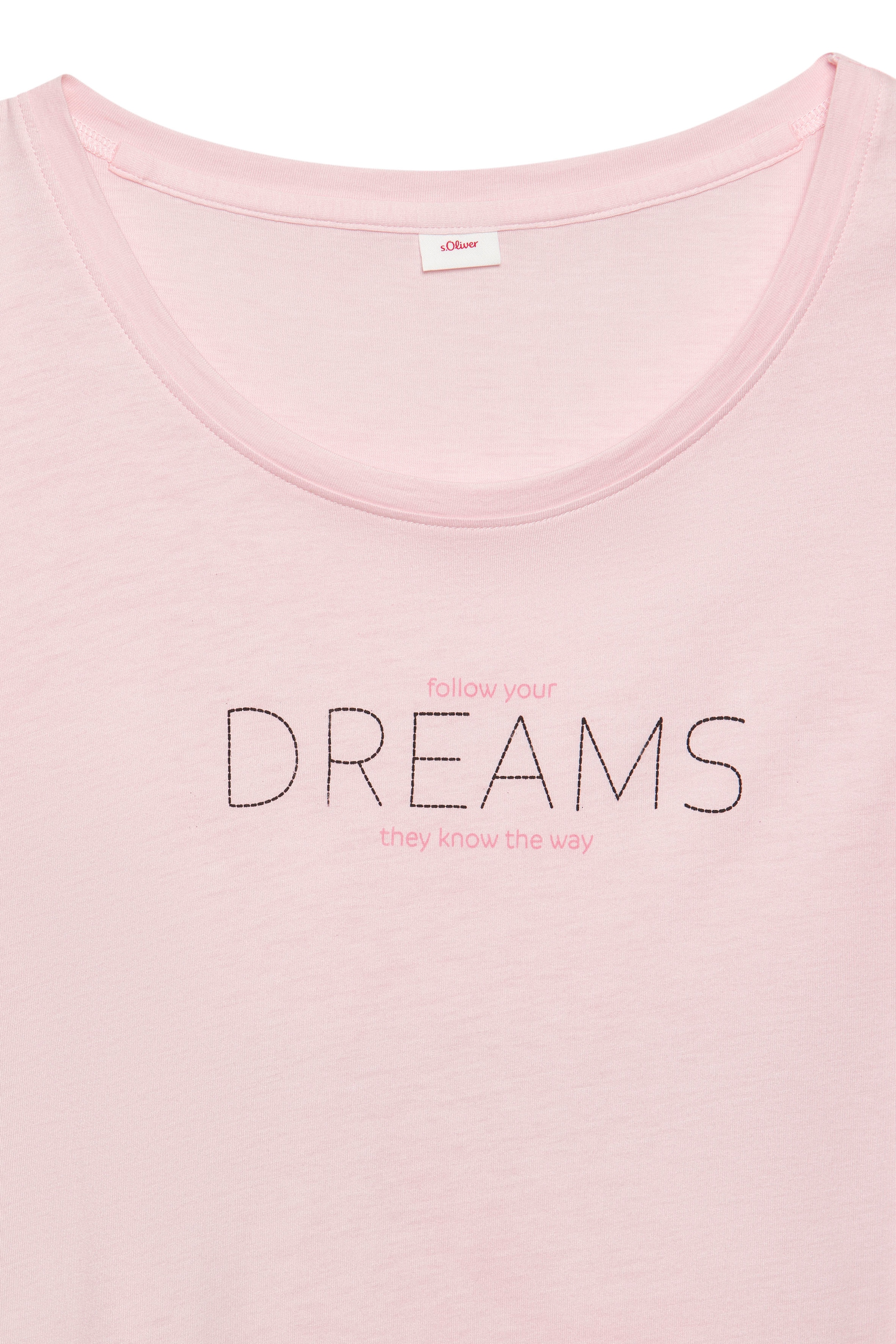 s.Oliver Sleepshirt, mit Frontdruck