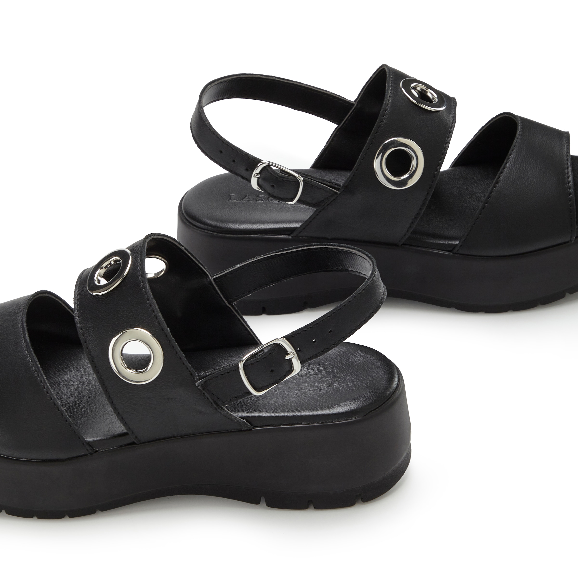 French Connection Sandalette »Sandale, Ledersandale, offener Schuh, Sommerschuhe, Ledersandalette«  NEU aus Leder mit modisch bequemer Plateausohle