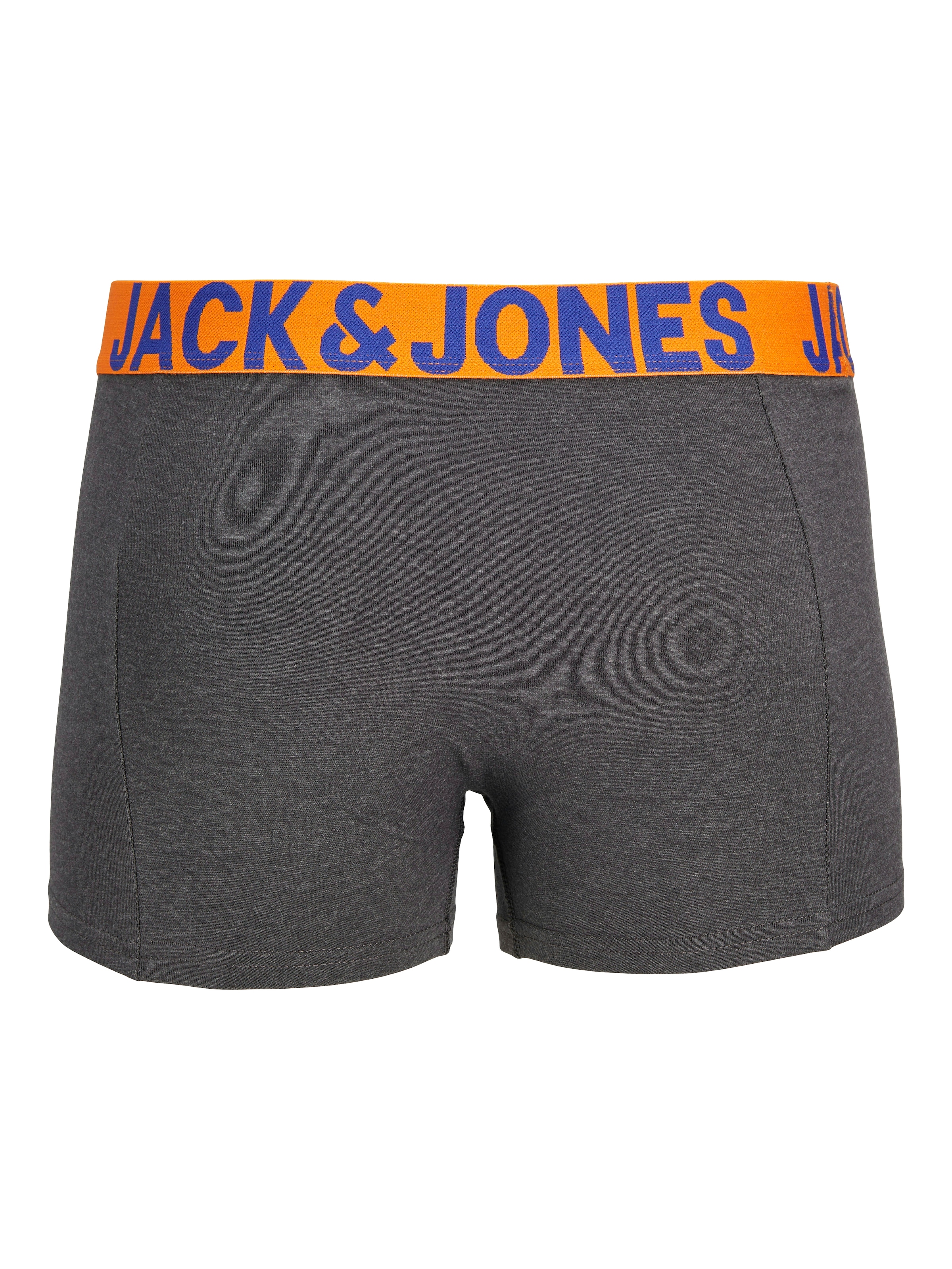 Jack & Jones Boxer »JACCRAZY im Dreierpack mit kontrastfarbenem Bund und Stretchkomfort«, 3 Stk. unifarben mit Farbeinsatz, modisch, eng anliegend, Baumwollmischung