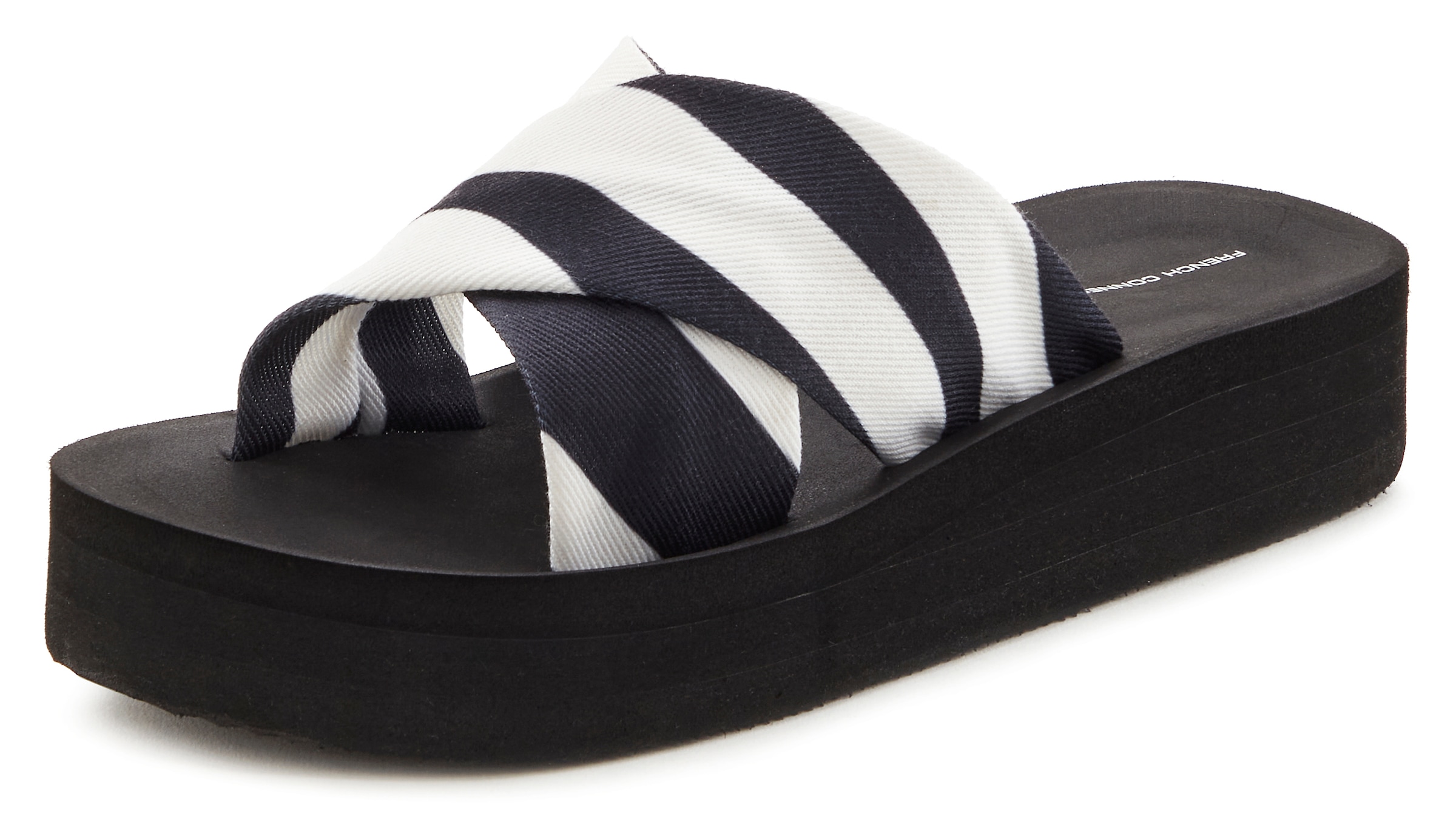 French Connection Pantolette, Sandale, Badepantolette, Badeschuh, Mule, offener Schuh VEGAN
