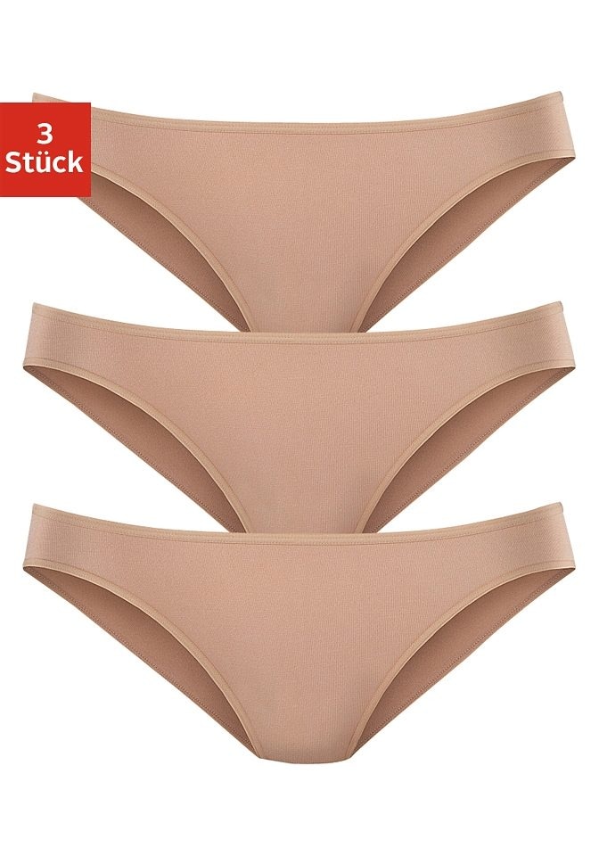 LASCANA Bikinislip »aus hochwertiger Modal-Qualität«, (3er-Pack)