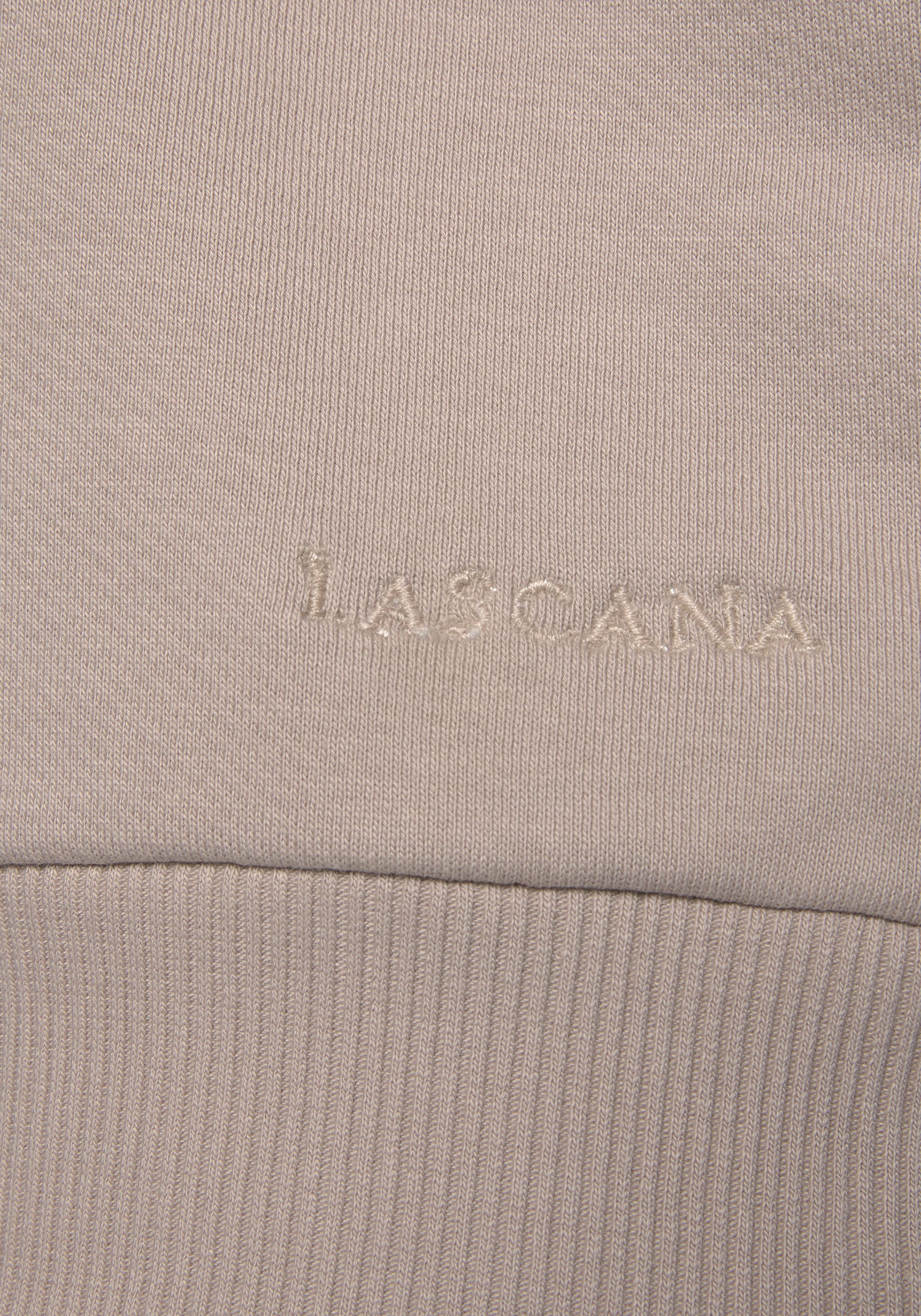 LASCANA Sweatshirt, aus organischer Baumwolle, Loungewear