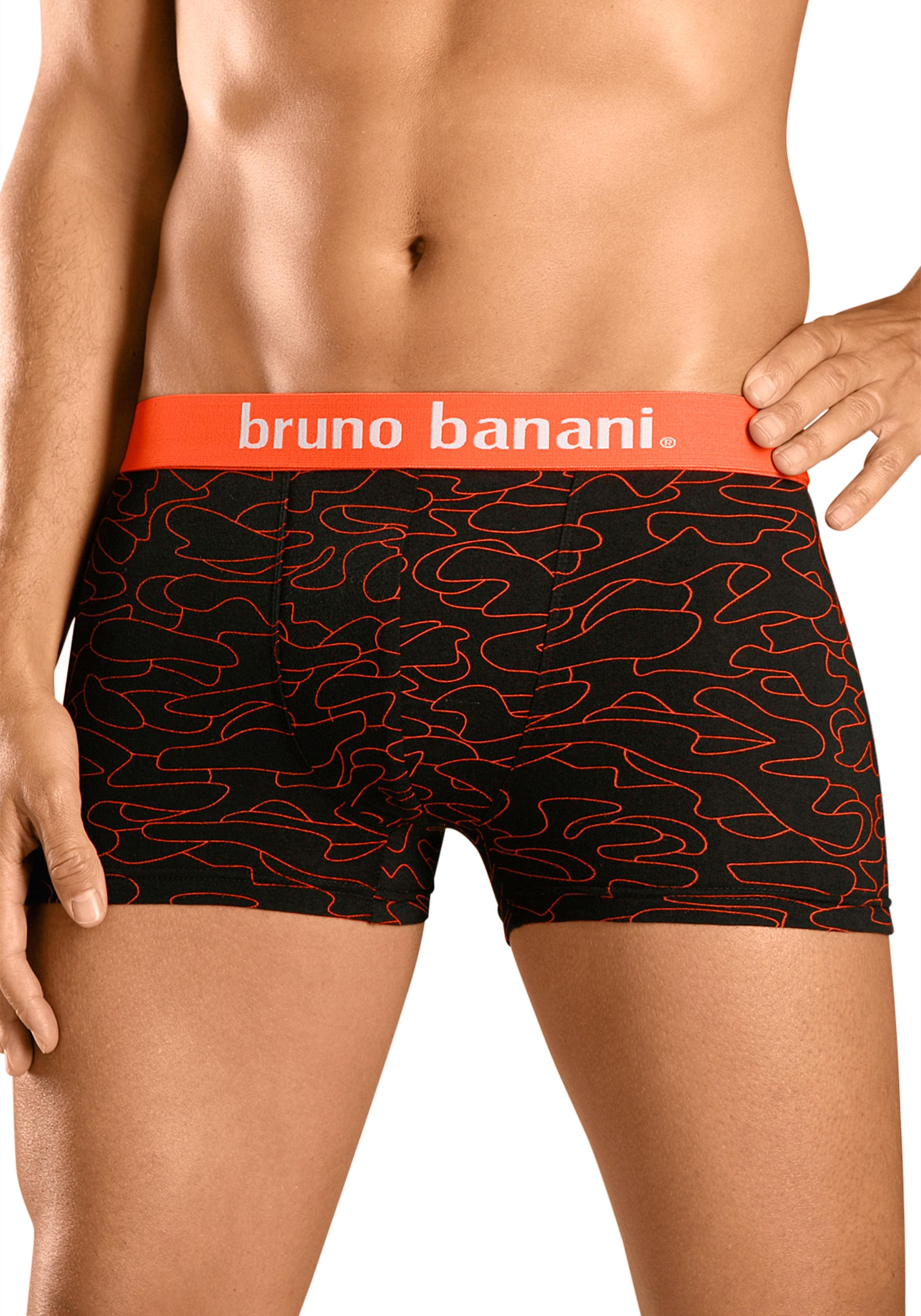 Bruno Banani Boxer »Boxershorts für Herren«, (Packung, 4 St.), mit Kontrast-Webbund