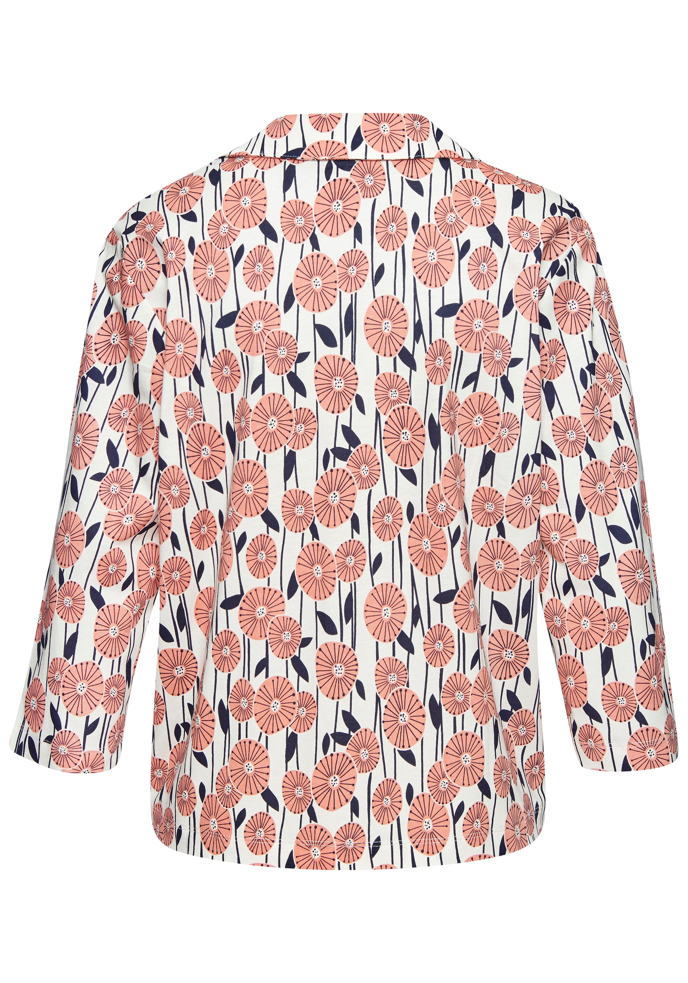 Vivance Dreams Pyjamaoberteil, Mit schönem Alloverdruck