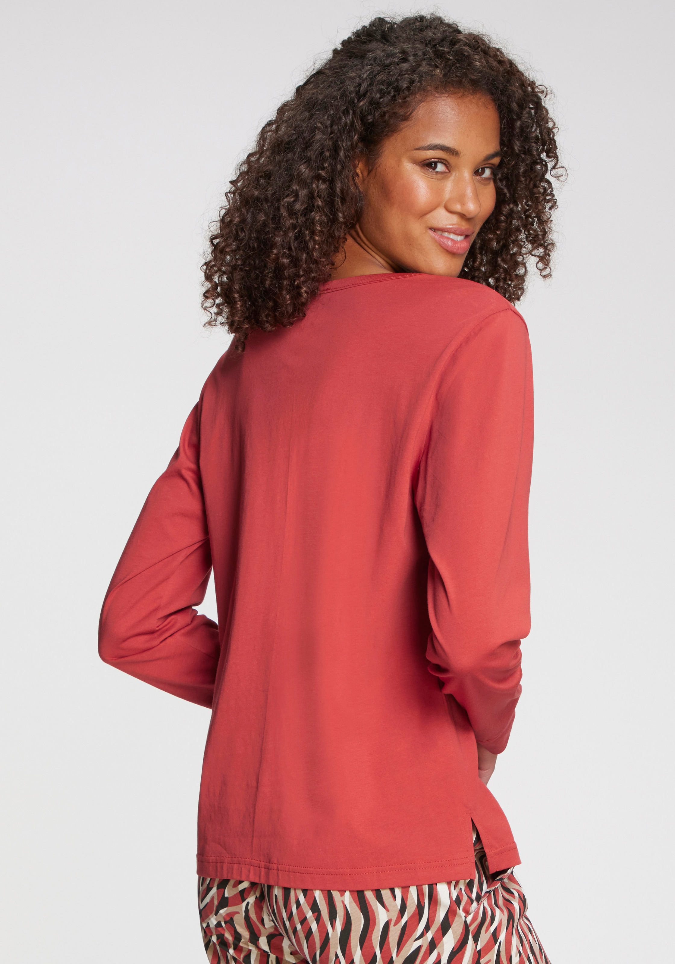 Vivance Dreams Pyjamaoberteil 1-teilig,  mit kleinem Herzprint