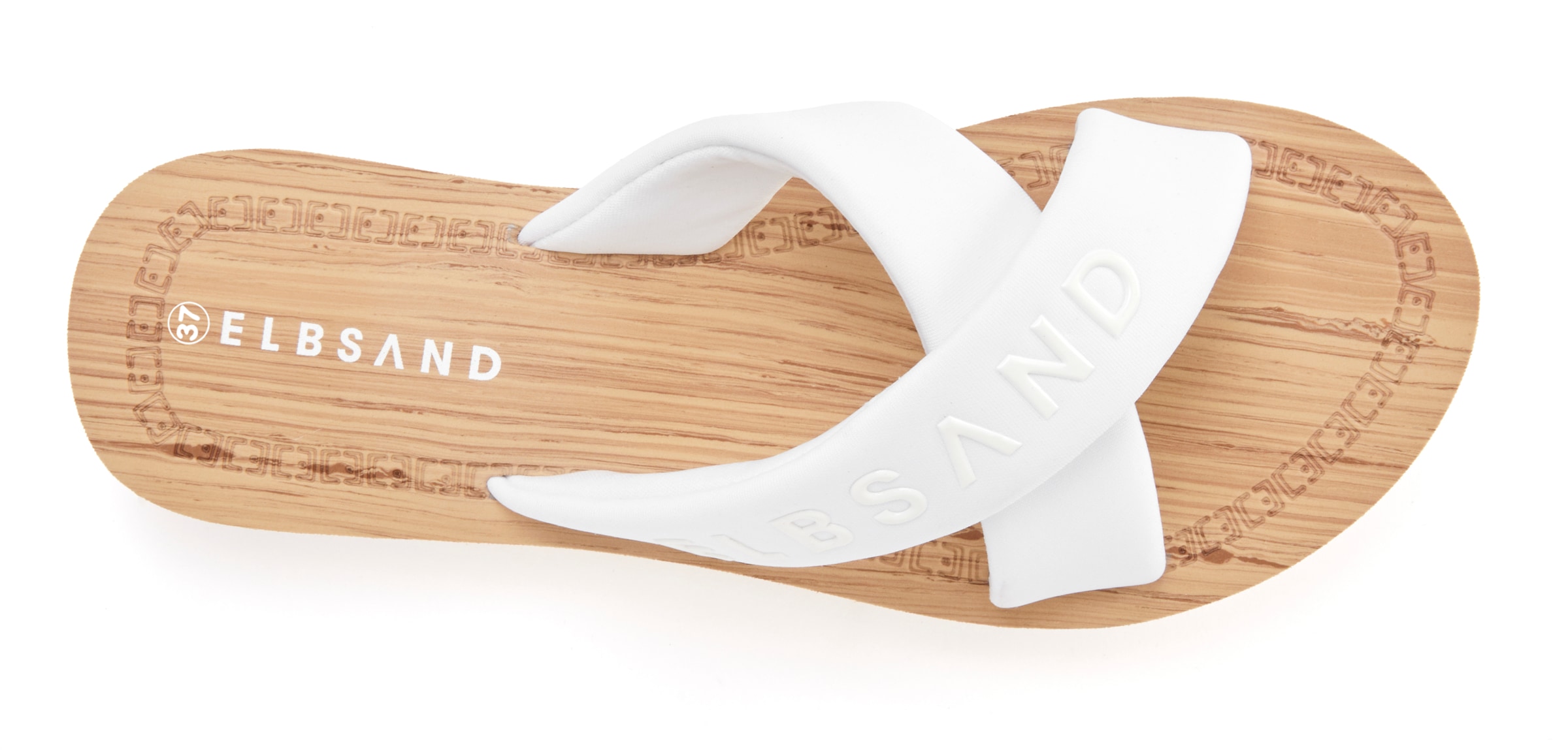 Elbsand Badepantolette »Badelatsche,Badeschuhe, Badeschlappe, Sandale, Sommerschuh, Pantolette«  Zehentrenner mit wasserabweisender und ultraleichter Sohle VEGAN