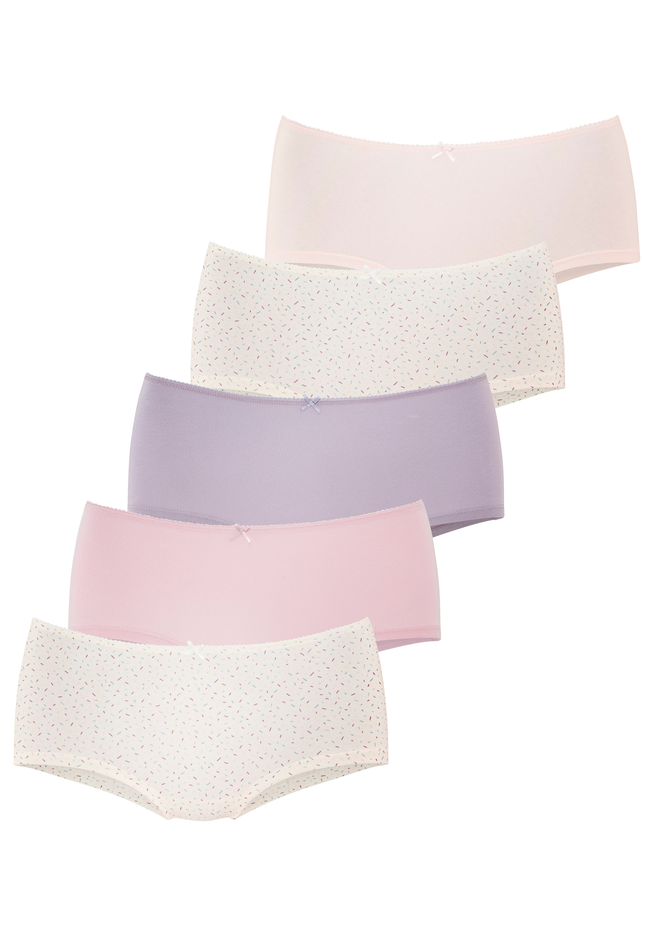 Vivance Panty mit kleiner Häkelkante, angenehme Baumwollqualität