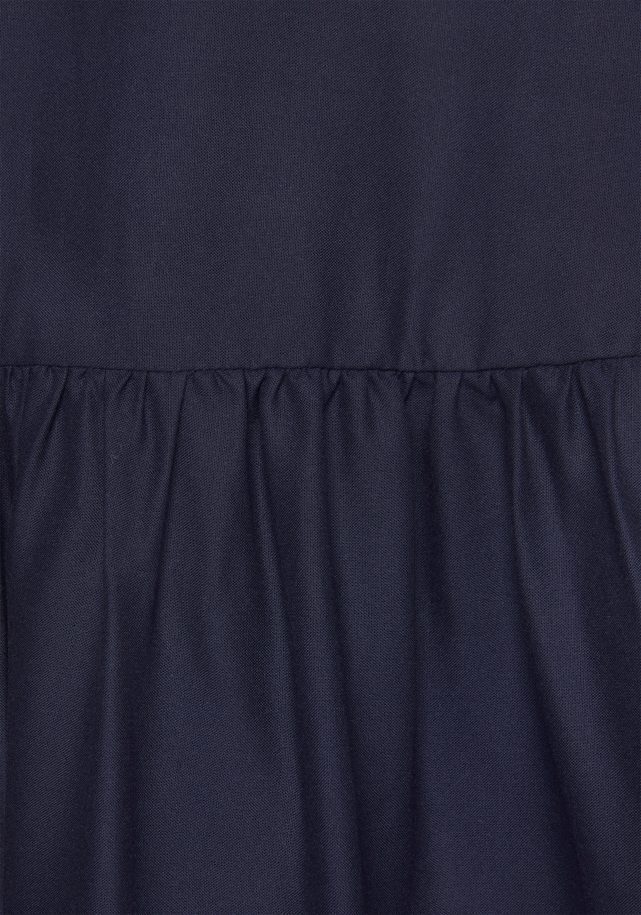 s.Oliver Blusenkleid, mit Volant am Rock, Tunikakleid, Sommerkleid, Basic