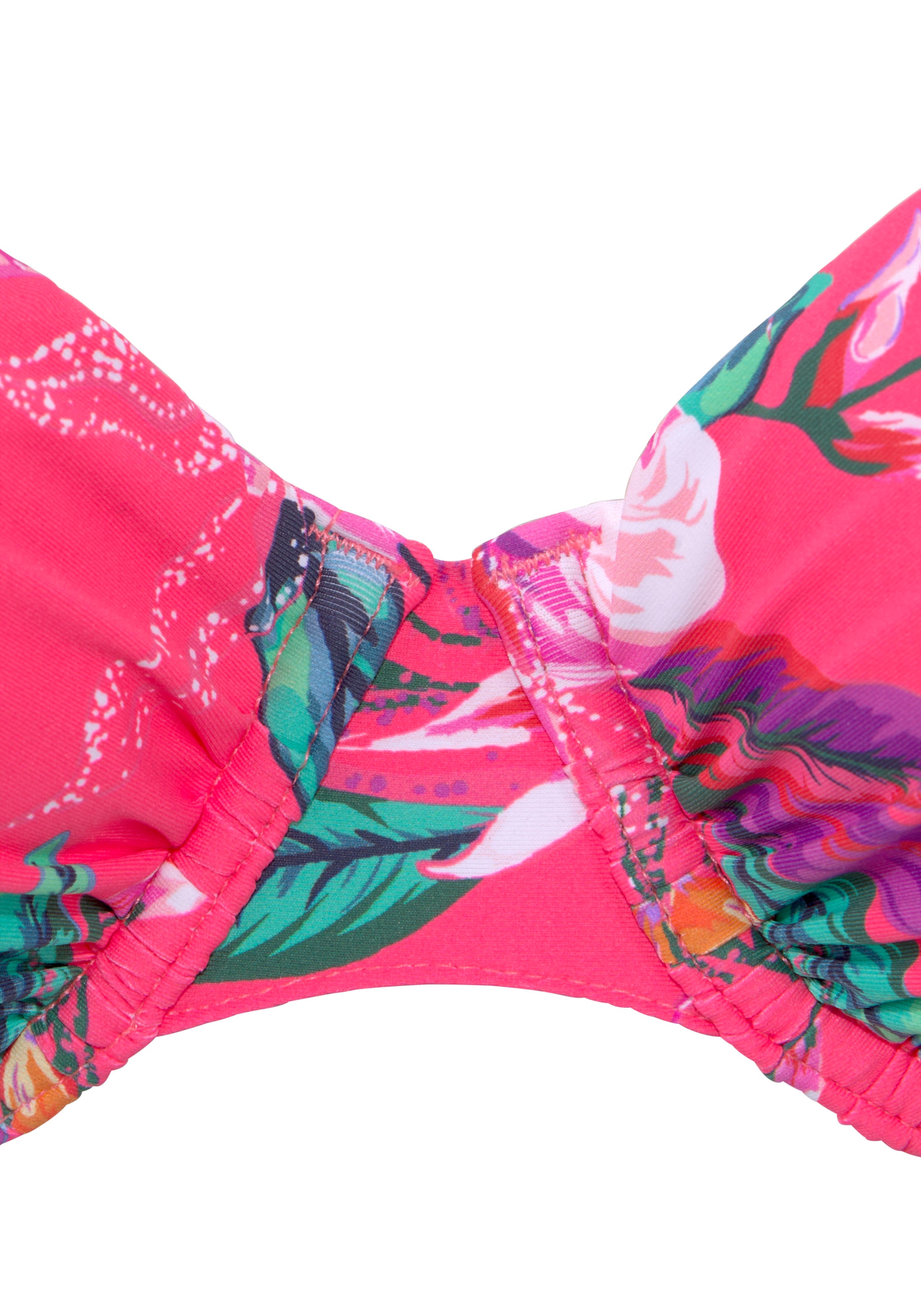 LASCANA Bügel-Bikini-Top »Malia« mit tropischem Print