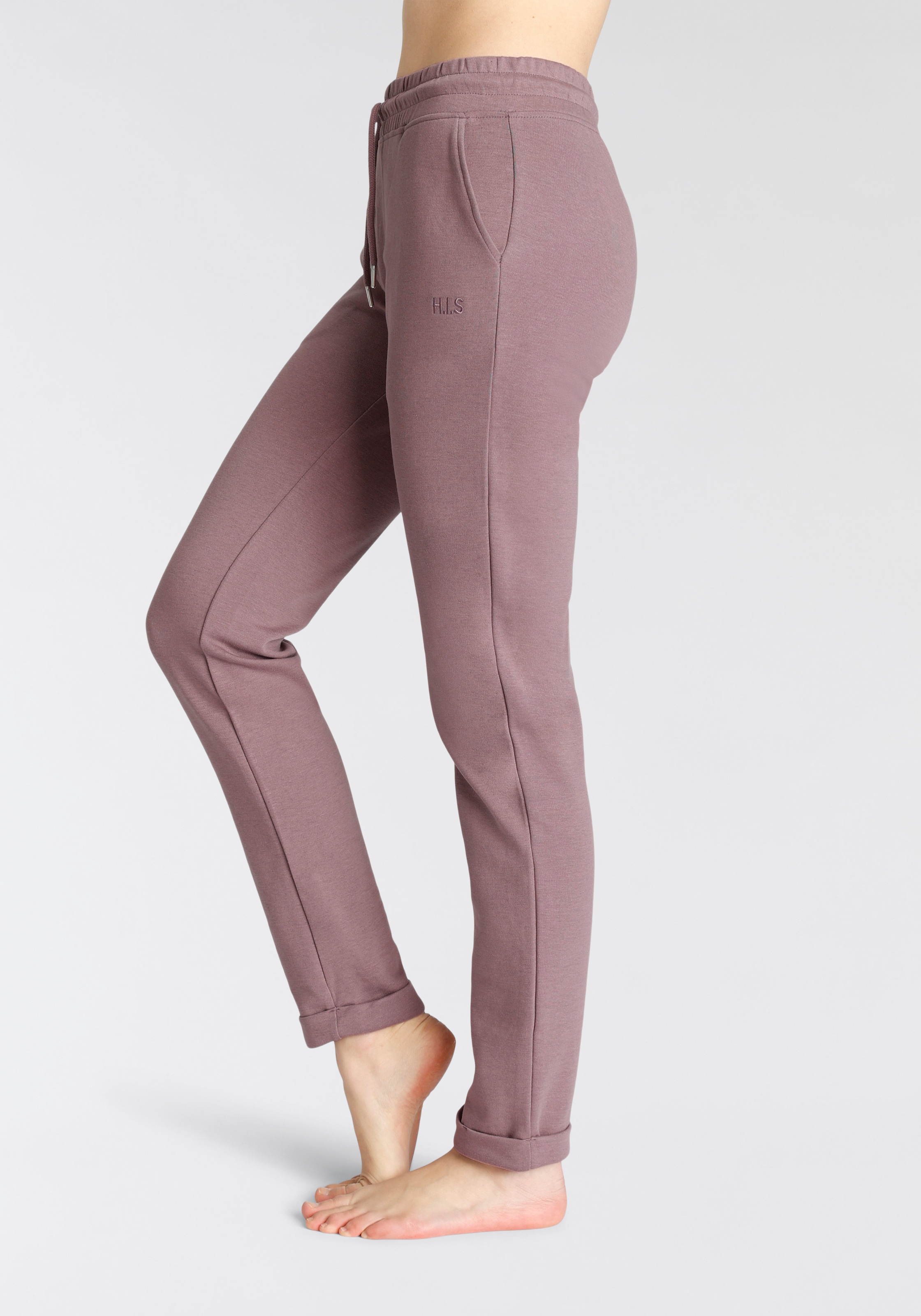 H.I.S Sweathose, Schlupfhose mit kleinem Aufschlag am Saum, Loungewear